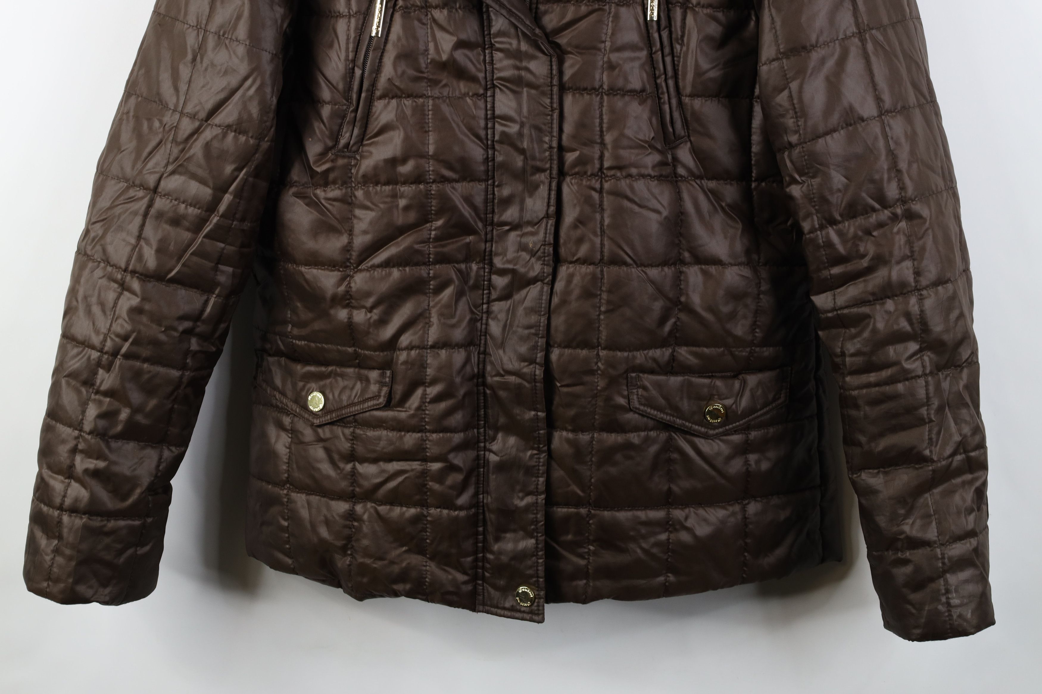 Vintage Vintage Y2K Ecko Faux Fur Trim Quilted Hooded Puffer Jacket Size L / US 10 / IT 46 - 3 Thumbnail
