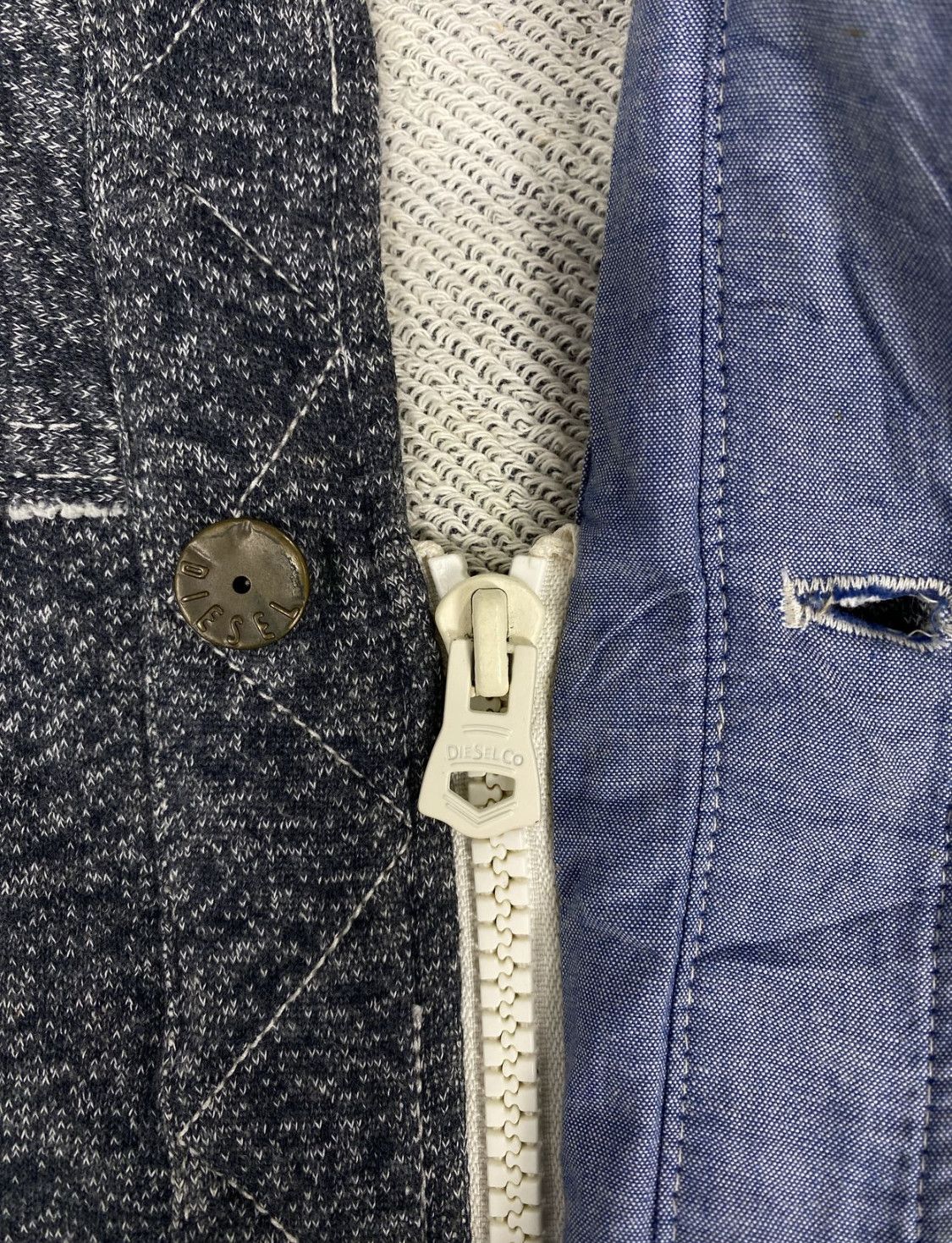 Diesel Vintage Diesel - Co Button Chambray Shirt Jacket K0125 Size US M / EU 48-50 / 2 - 8 Thumbnail