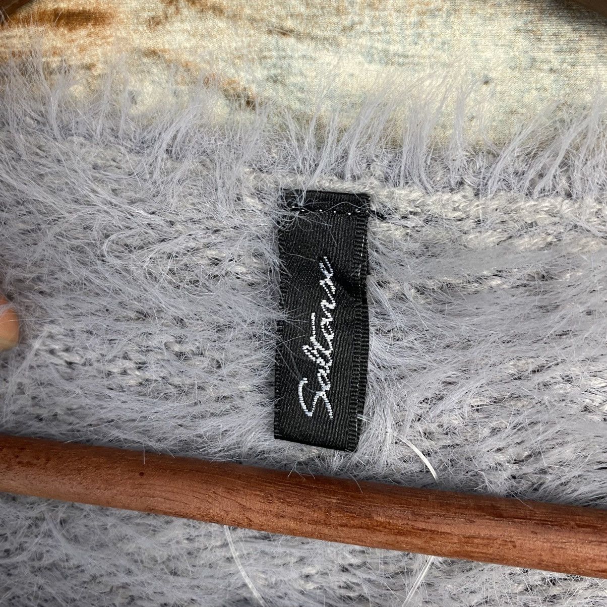 Japanese Brand DL Saltanse Gray shaggy fur Mohair Knitwear #C1096 Size M / US 6-8 / IT 42-44 - 10 Thumbnail