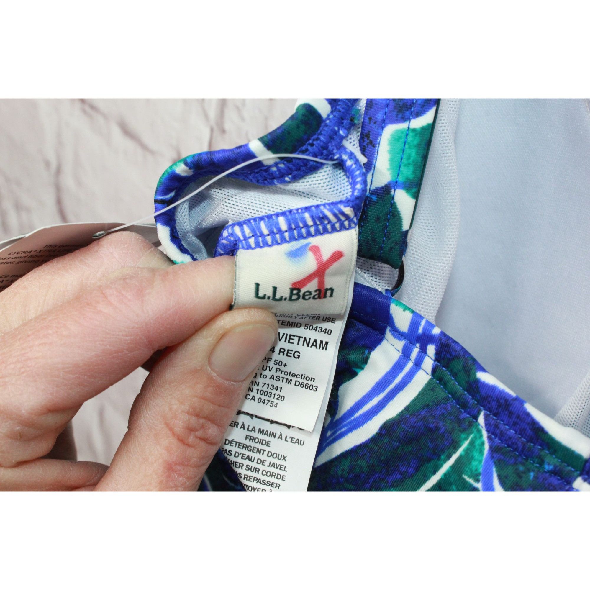 L.L. Bean × Swims × Vacation LL Bean Women's Mix and Match Swimwear Squareneck Tankini Size S / US 4 / IT 40 - 7 Thumbnail
