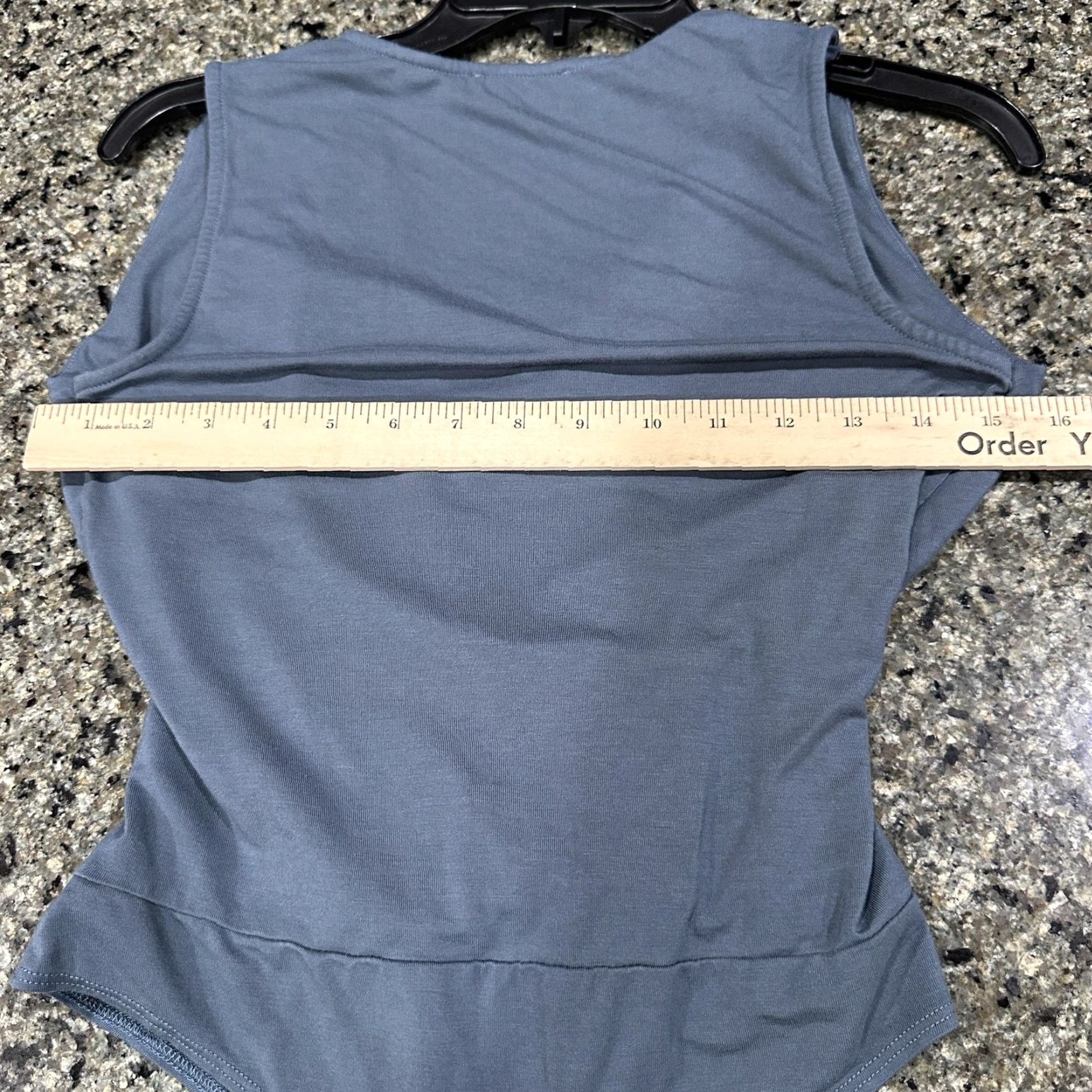 Vintage VINTAGE Mynta Bodysuit Womens Size M Petite Blue Gray Wrap Front Surplice Thong Made USA Size M / US 6-8 / IT 42-44 - 4 Thumbnail