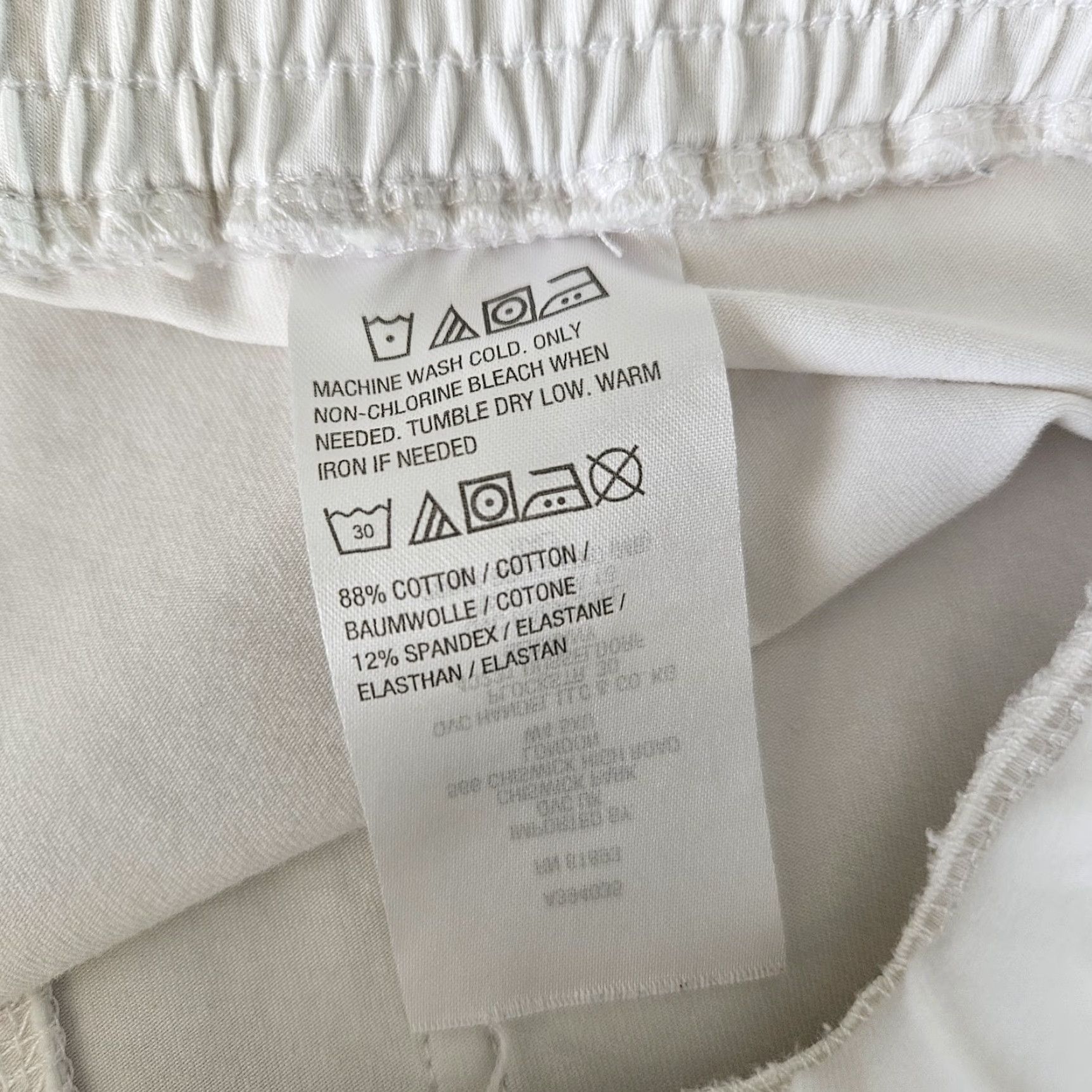 Vintage Susan Graver Weekend Womens Cropped Pants Sz S Tall White Pull On Size 28" / US 6 / IT 42 - 5 Thumbnail
