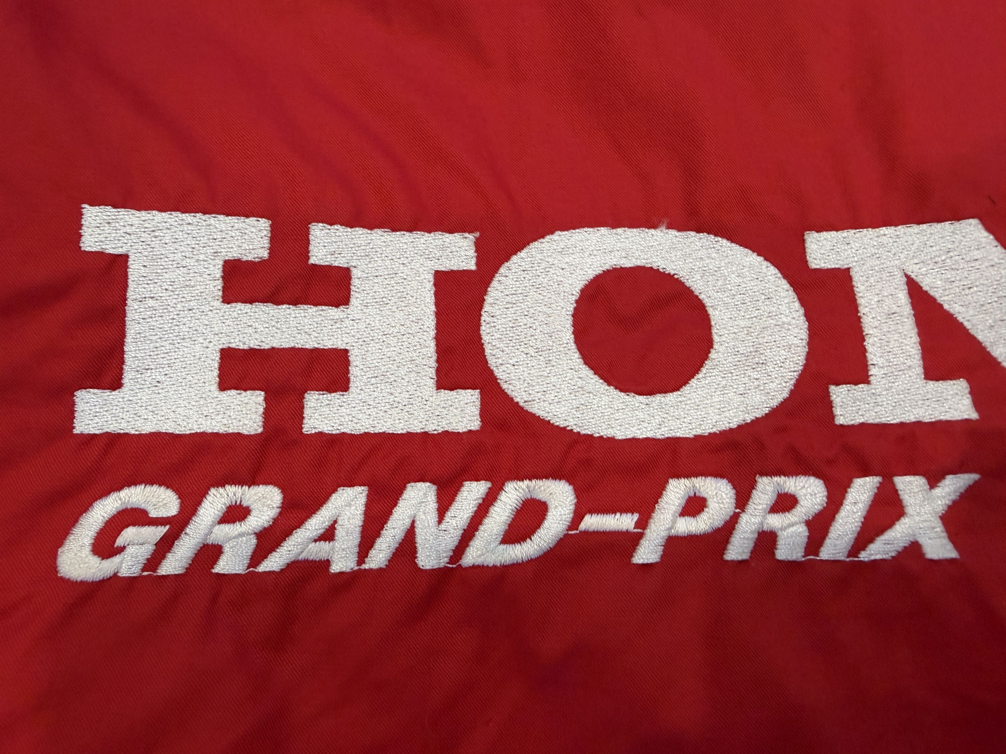 Honda Vintage 90s Honda Grand Prix Racing Jacket Red Motorsport F1 Size US L / EU 52-54 / 3 - 3 Thumbnail