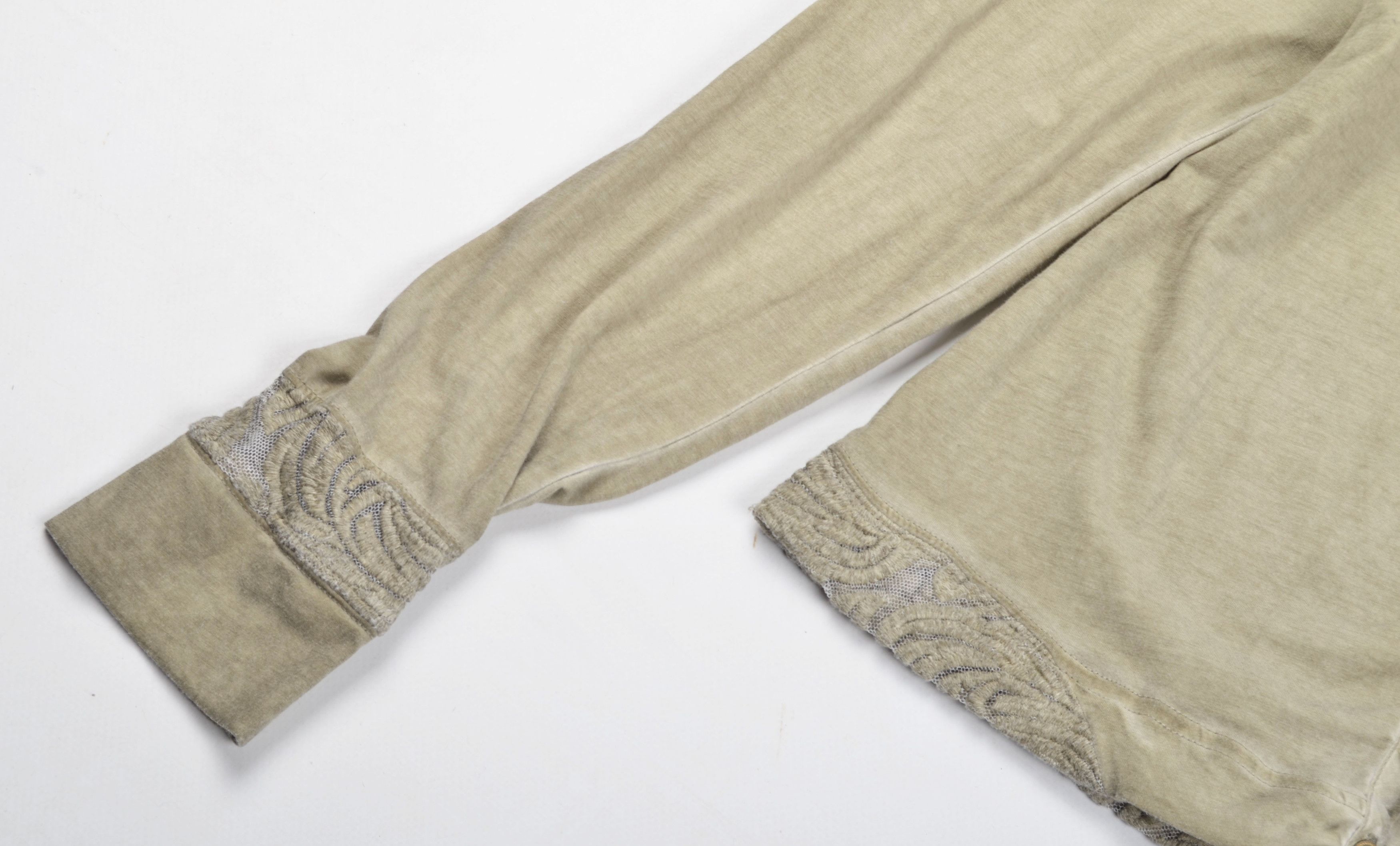 Vintage Nile Atelier Y2K Cottage Garment Dyed Mesh Hood Cardigan Size XS / US 0-2 / IT 36-38 - 3 Thumbnail
