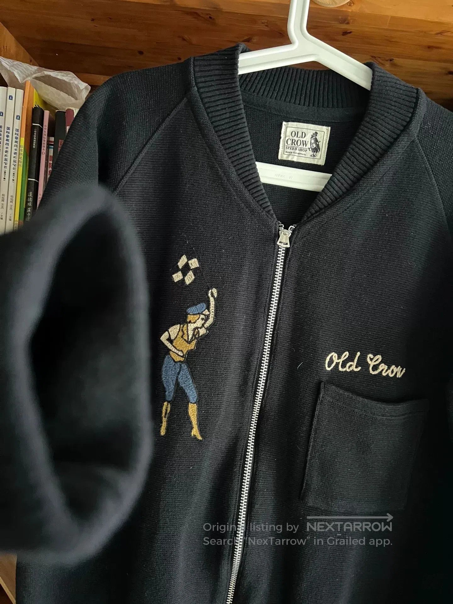 Stone Island old crow vintage zip-up baseball jacket. Size US M / EU 48-50 / 2 - 4 Thumbnail