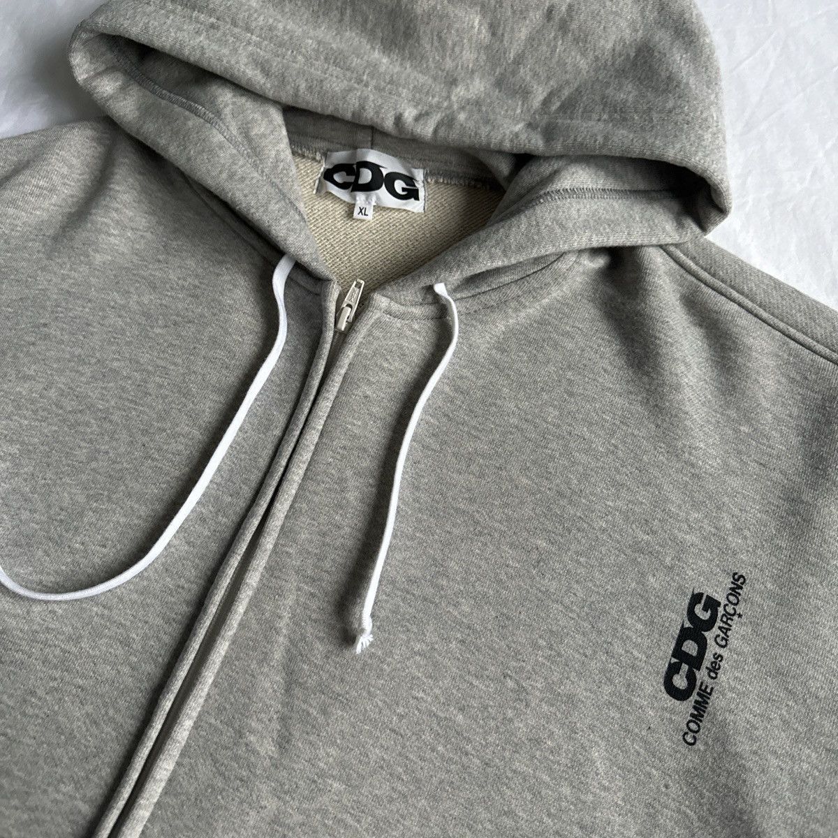 CDG by Comme des Garcons Comme Des Garçons CDG Twisted Hoodie Asymmetrical Grey XL Size US XL / EU 56 / 4 - 3 Thumbnail