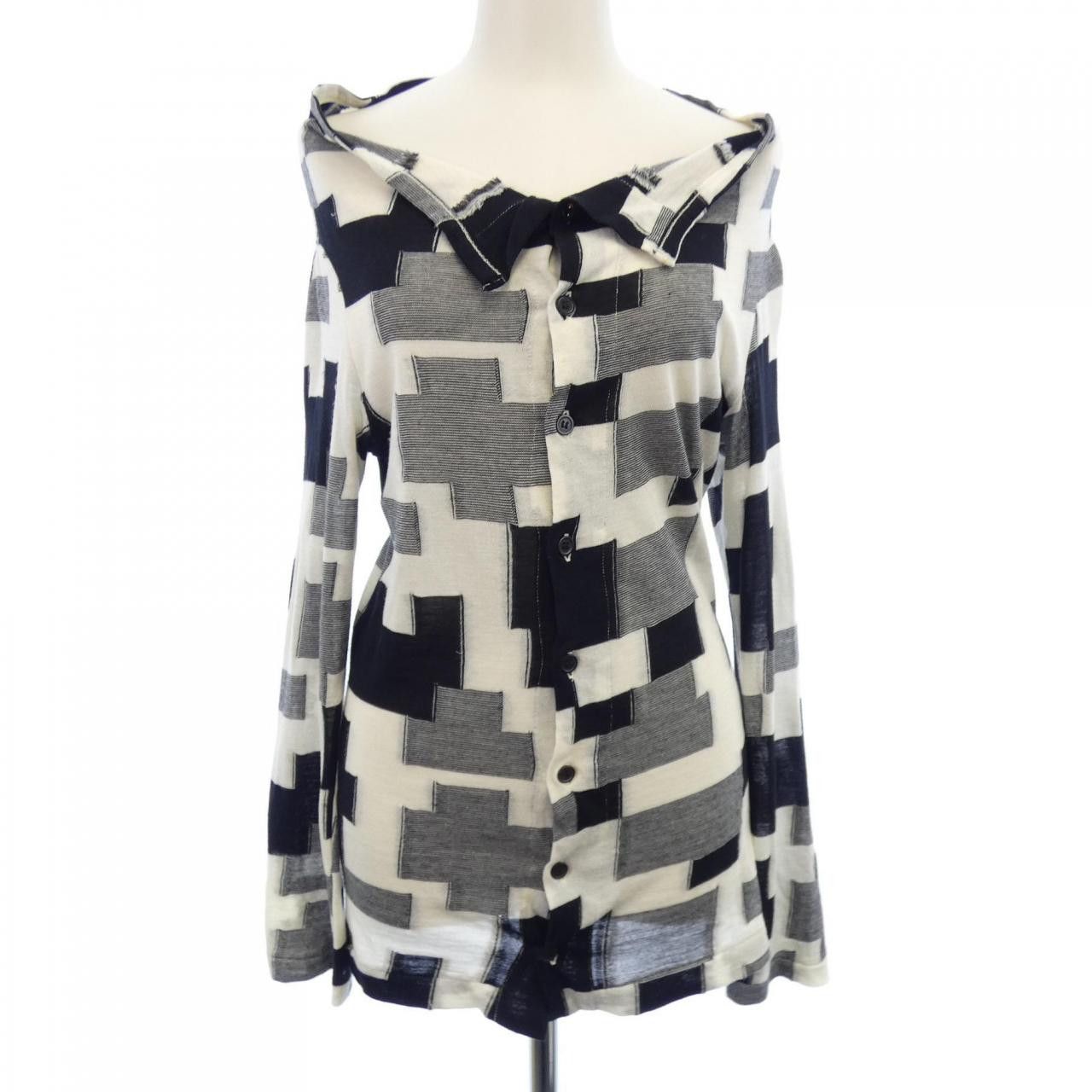 Other Yoji Yamamoto Yohji Yamamoto +Noir Cardigan Textile Tops ND-T22-980 DUTY FREE for USA Size ONE SIZE - 1 Thumbnail