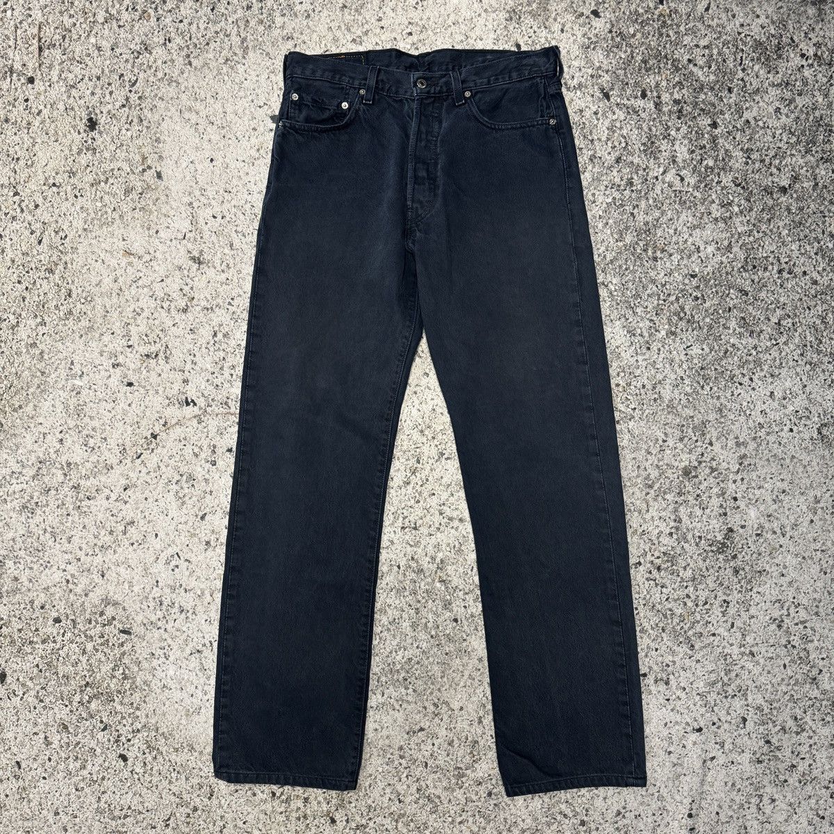 Levi's Vintage Levi’s 501 Dark Blue Denim Jeans ERD Grunge Chrome Size US 34 / EU 50 - 1 Thumbnail