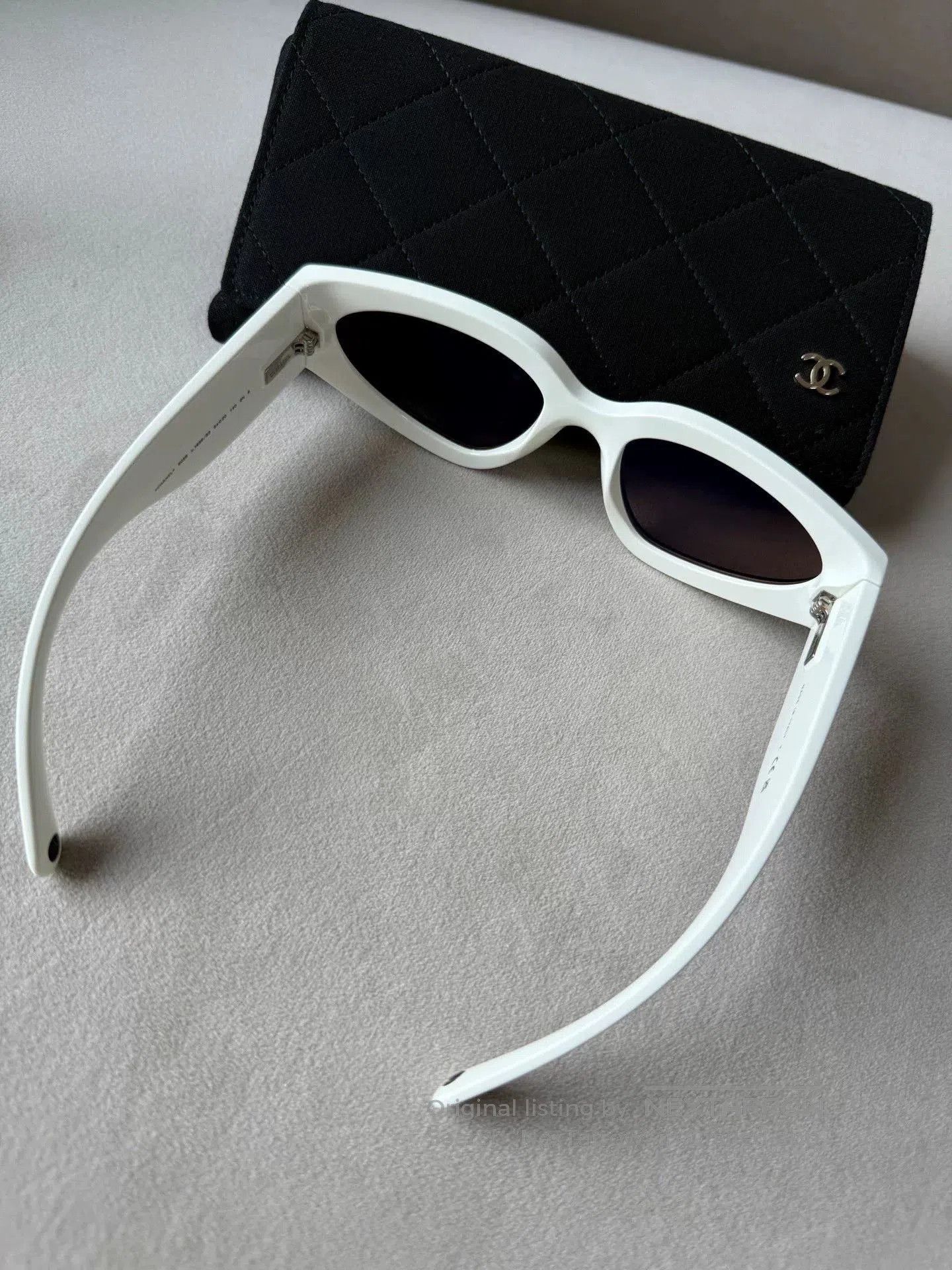 Chanel Chanel Black White Cat Eye Sunglasses. Size ONE SIZE - 2 Thumbnail