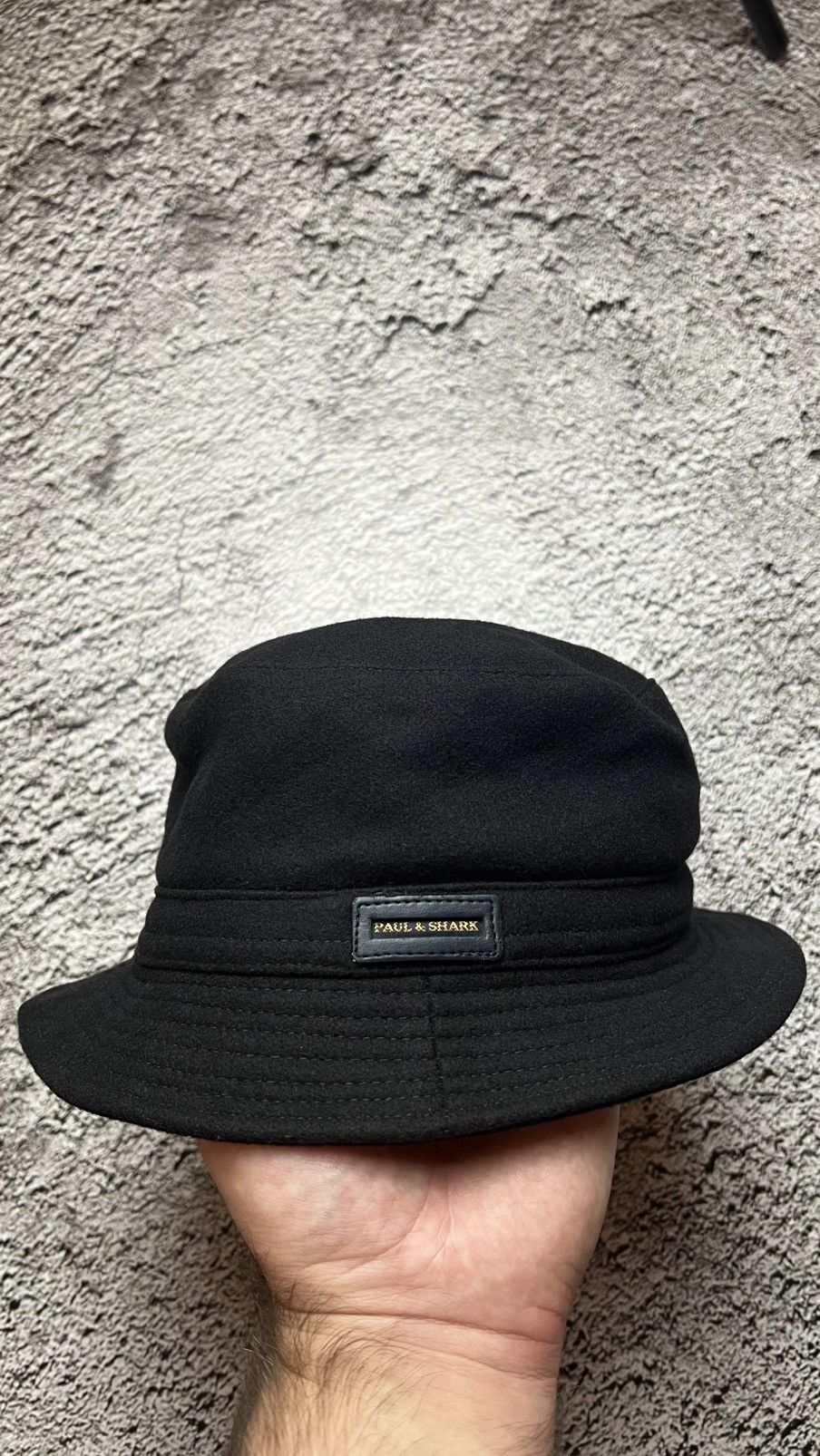 Paul & Shark Paul & Shark wool bucket hat leather patch logo Size ONE SIZE - 1 Thumbnail