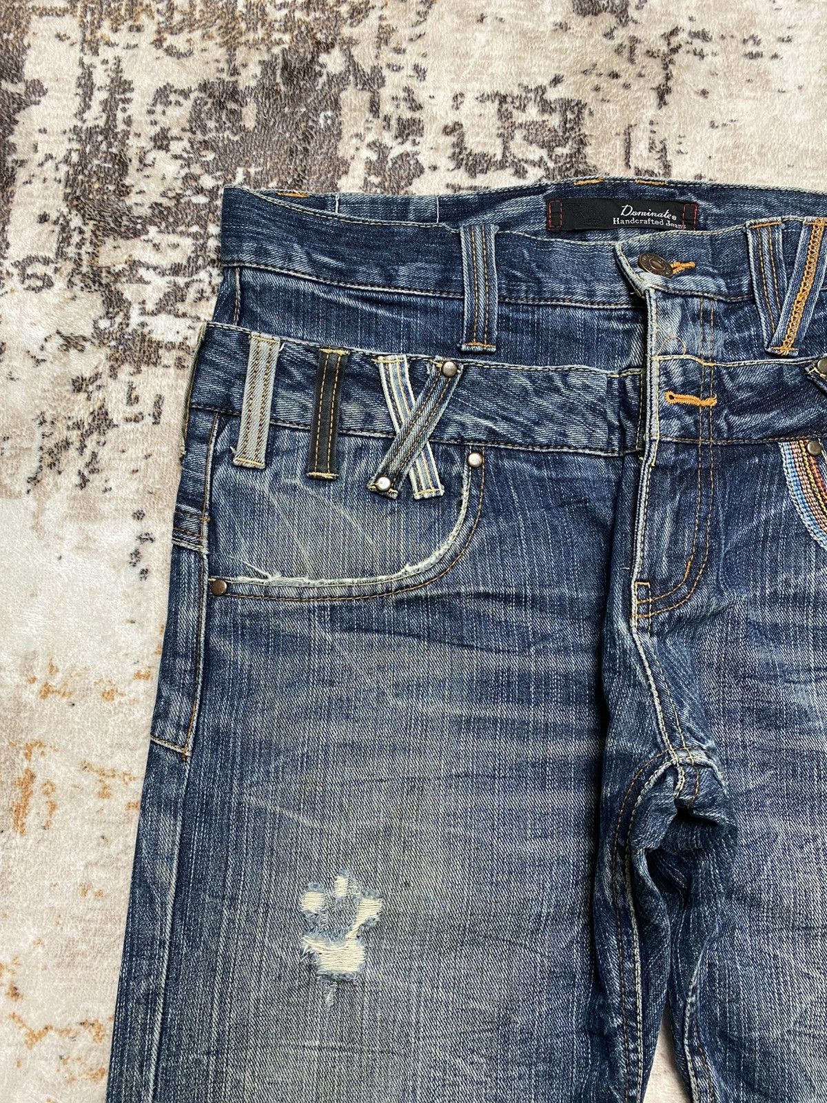 If Six Was Nine 💥Rare Double Waist Handcraft Jeans💥 Size US 31 - 5 Thumbnail