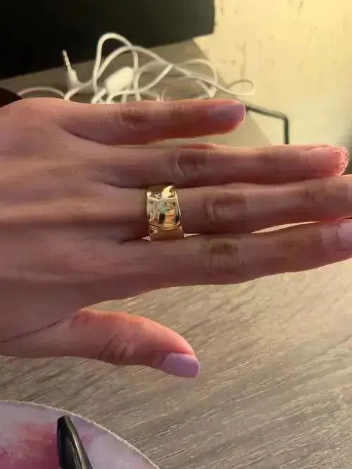 Other Concave Convex Irregular Surface Ring Size ONE SIZE - 7 Thumbnail
