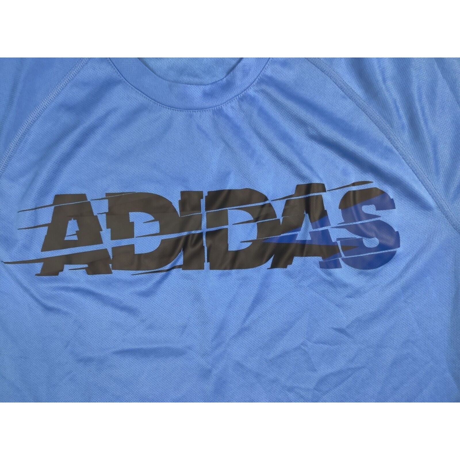 Adidas Adidas Shirt Adult Mens Large Light Blue Spell Out Size US L / EU 52-54 / 3 - 2 Thumbnail