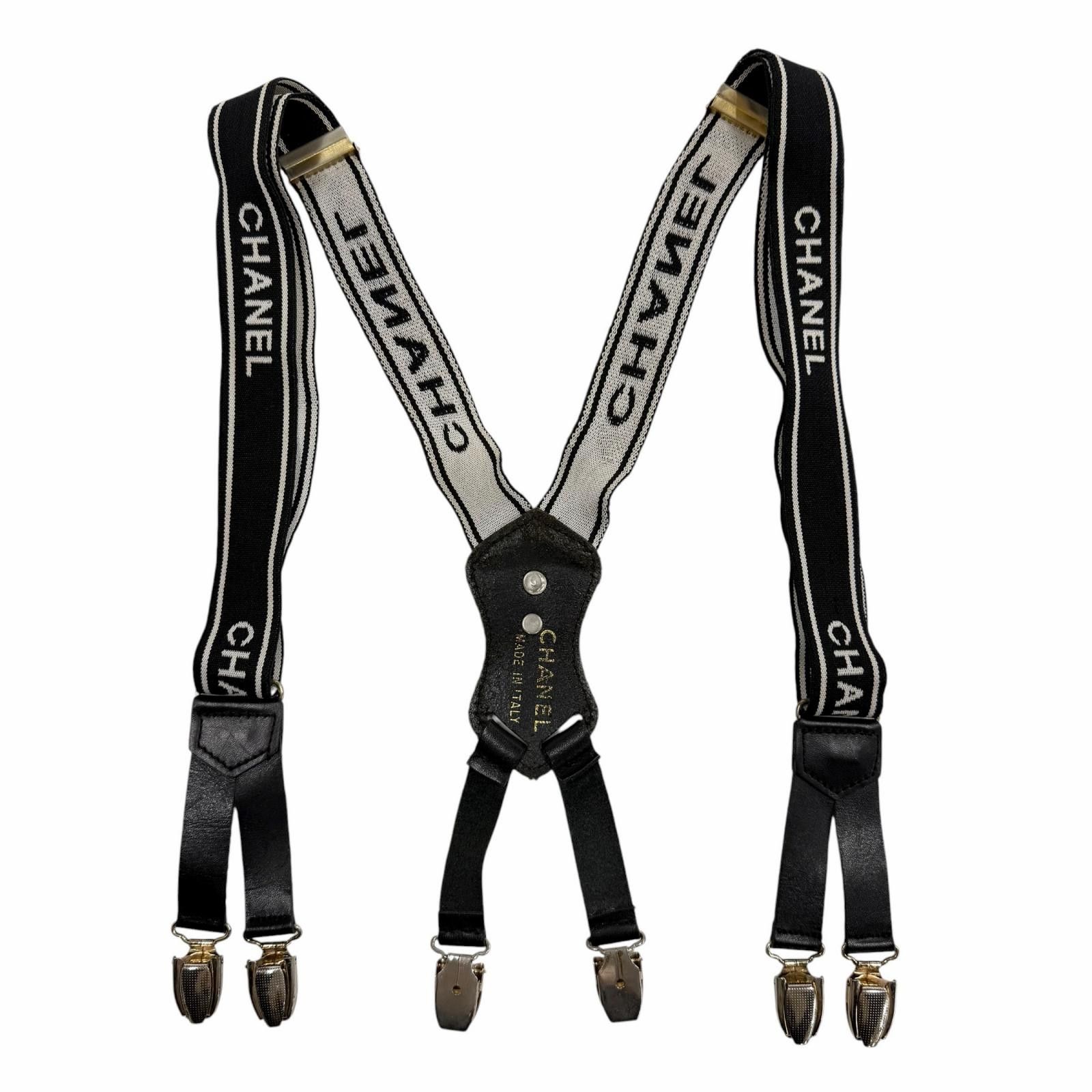 Chanel Chanel Chanel Leather Suspenders Leather Other DUTY FREE for USA Size ONE SIZE - 1 Thumbnail