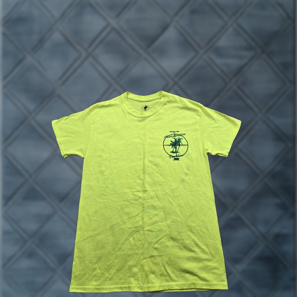 Vintage Drake T-shirt Assassination Vacation World Tour Medium Neon Yellow 2019 Size US M / EU 48-50 / 2 - 1 Thumbnail