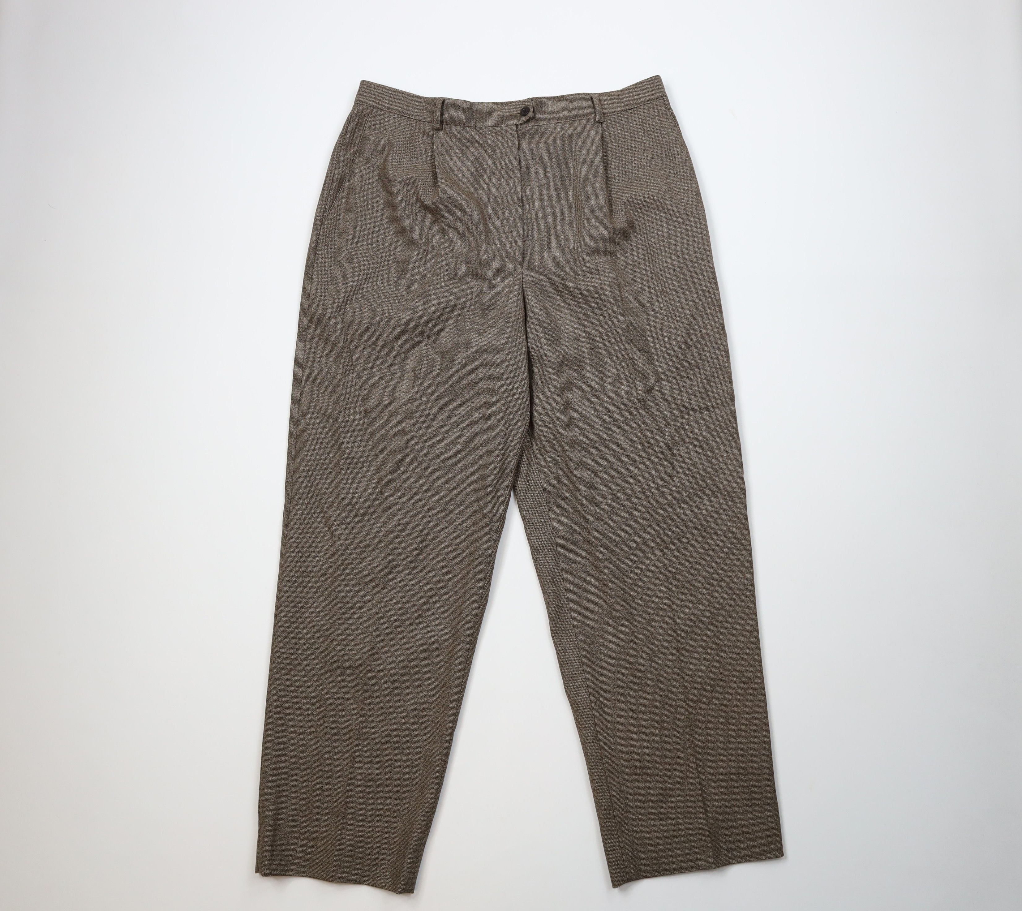 Ermenegildo Zegna Vintage Ermenegildo Zegna Wool Knit Chino Pants Brown Size 38" / US 16 / IT 52 - 1 Thumbnail