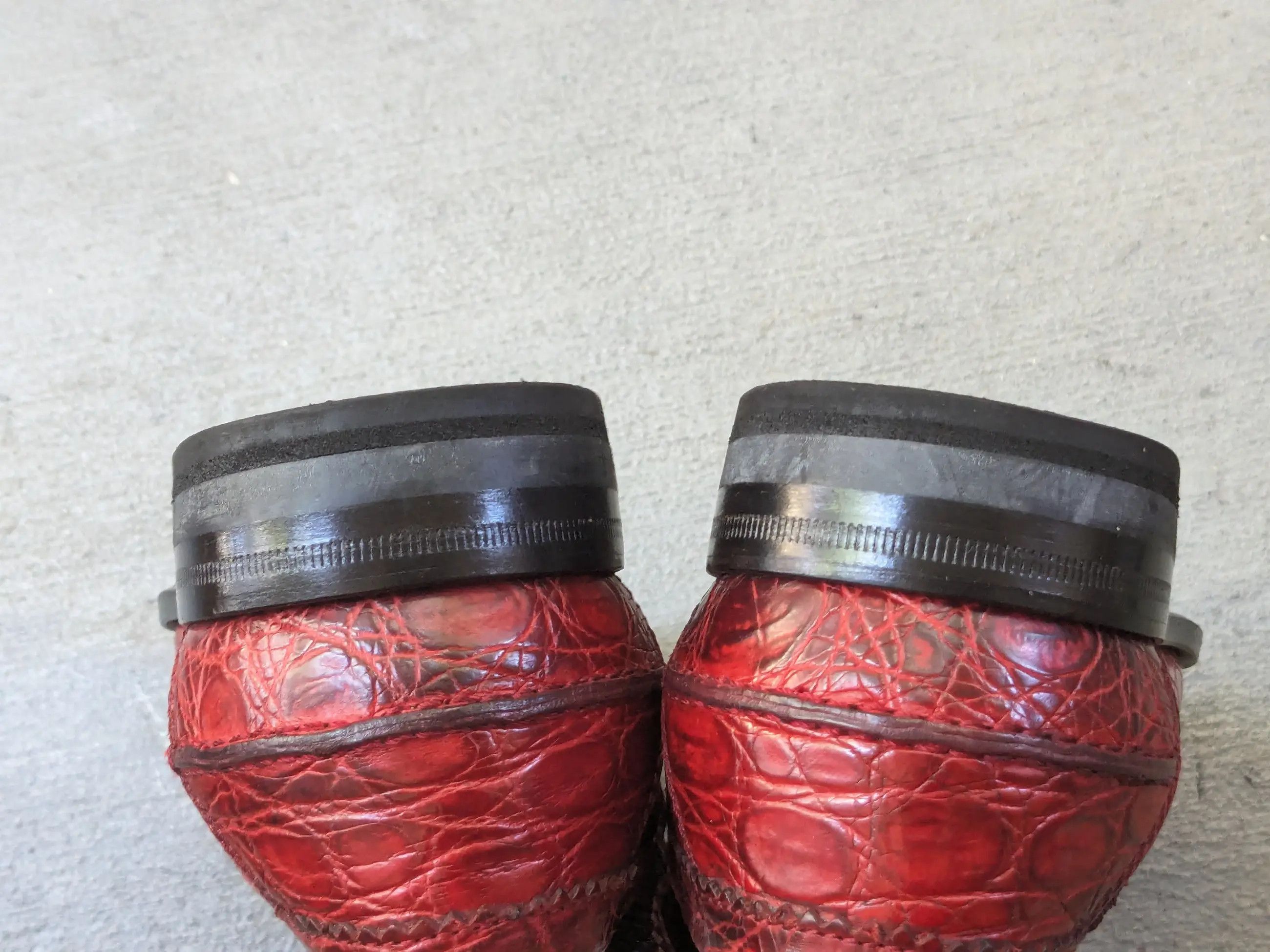 Gucci Gucci Horsebit Loafers Red Crocodile 7.5 Snaffle Bit Exotic Size US 7.5 / EU 40-41 - 15 Thumbnail