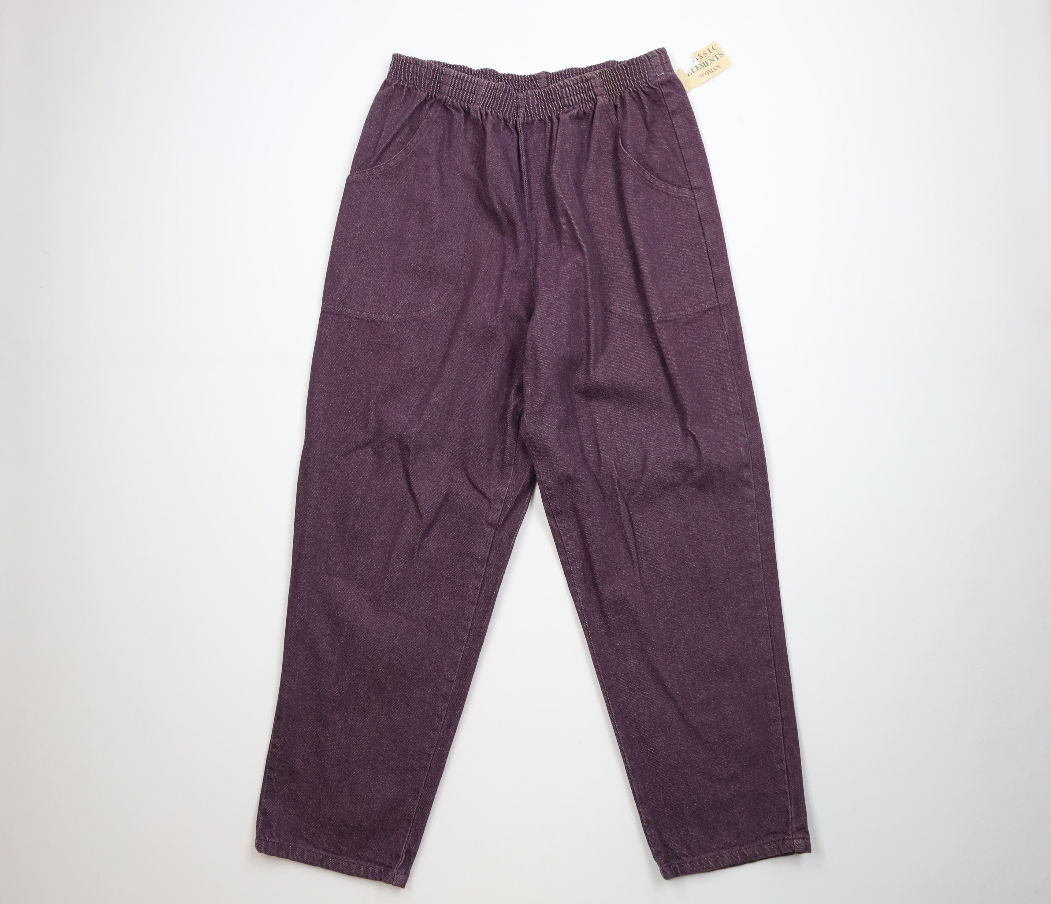 Vintage Deadstock Vintage 90s Streetwear Fit Tapered Jeans Purple Size 40" / US 18 - 1 Thumbnail
