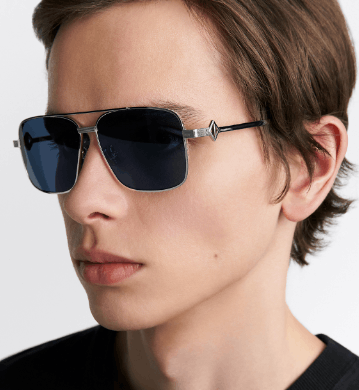 Dior o1w1db10625 Size : OS / CD Diamond Sunglasses in Blue/Silver Size ONE SIZE - 4 Thumbnail