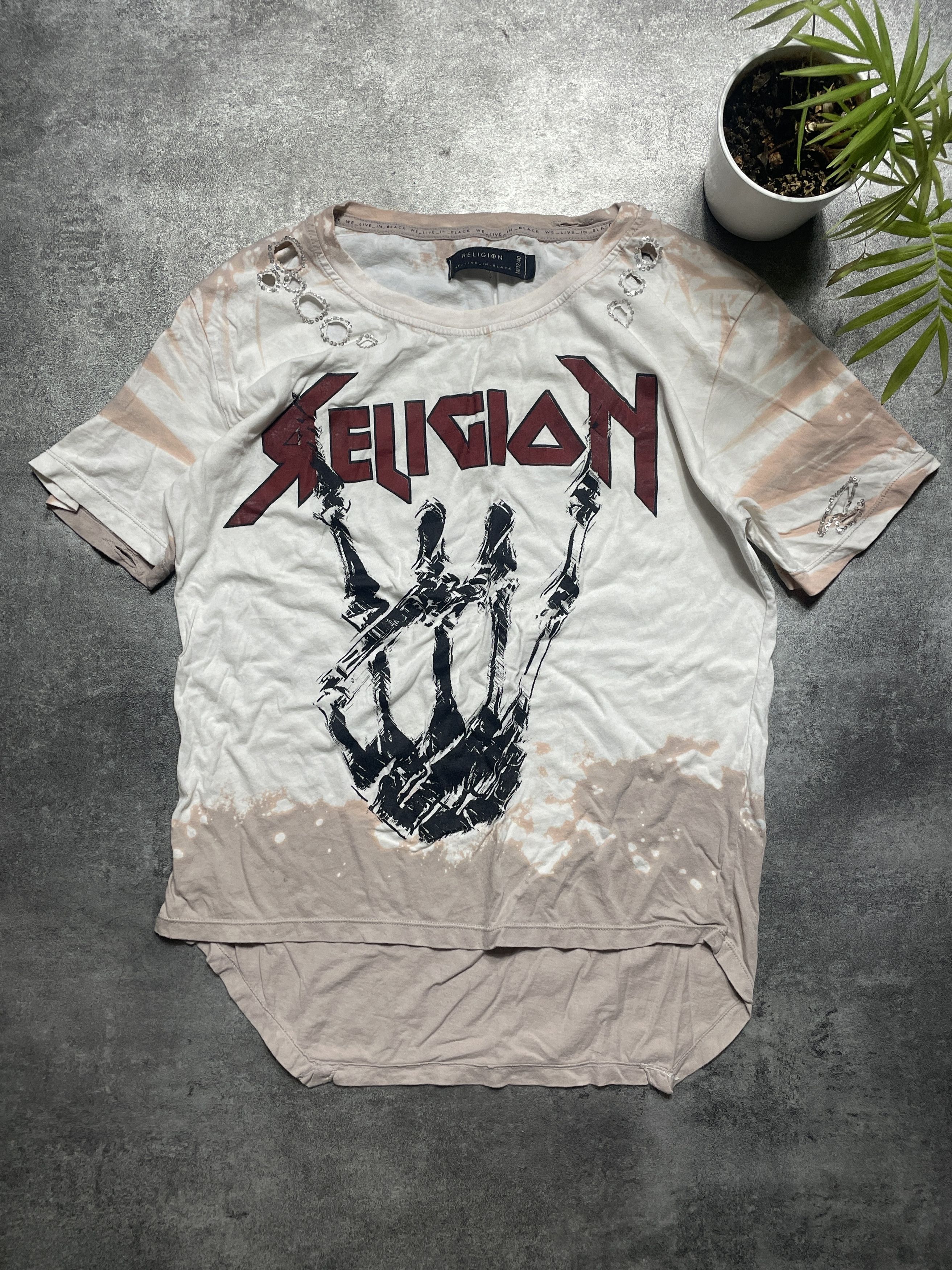 Other Religion T-Shirt Distressed Spellout Streetwear Gothic Size US M / EU 48-50 / 2 - 1 Thumbnail