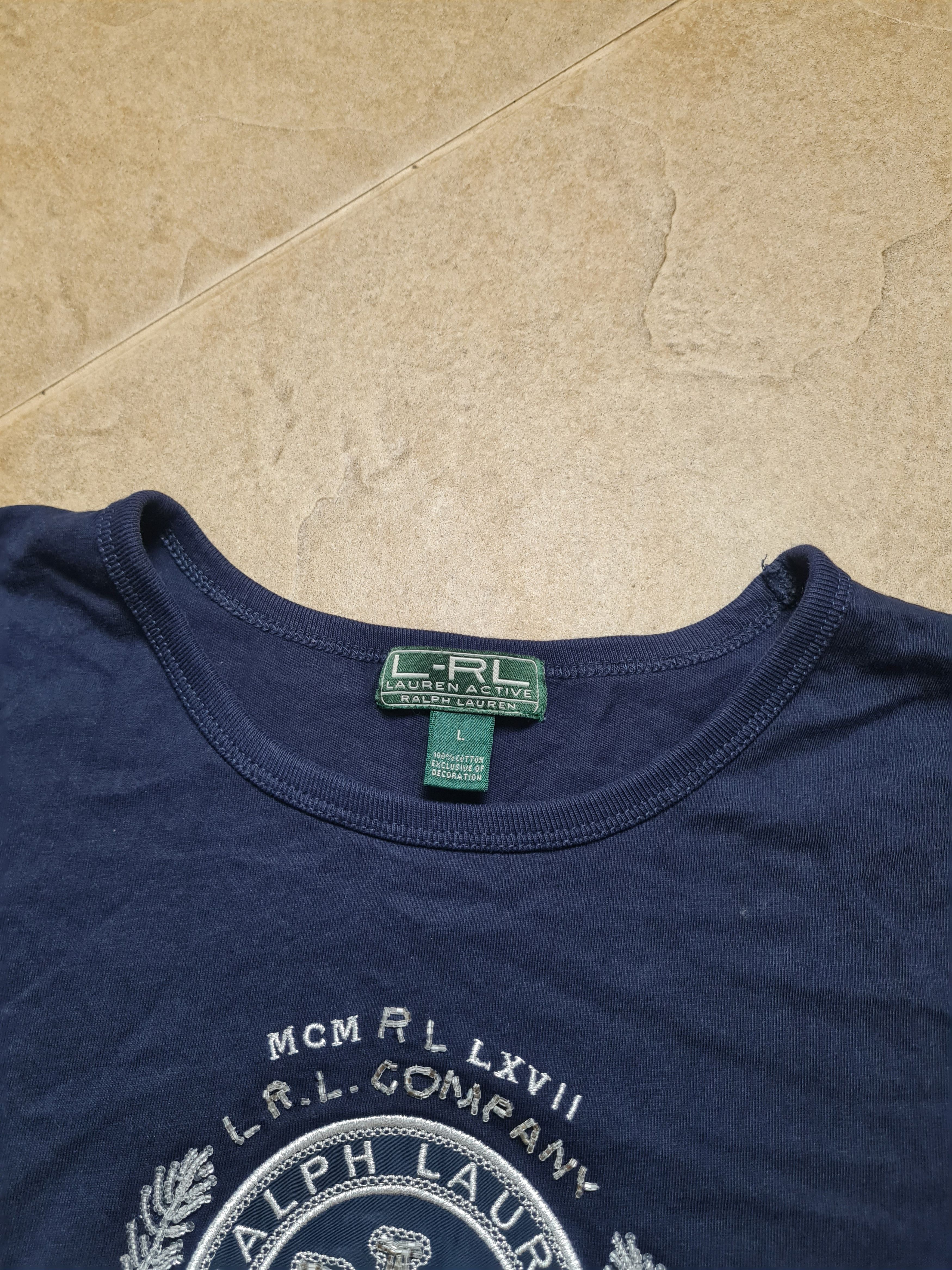 Polo Ralph Lauren Vintage Ralph Lauren Embroidered beads Big Logo Blue Size L Size L / US 10 / IT 46 - 8 Thumbnail