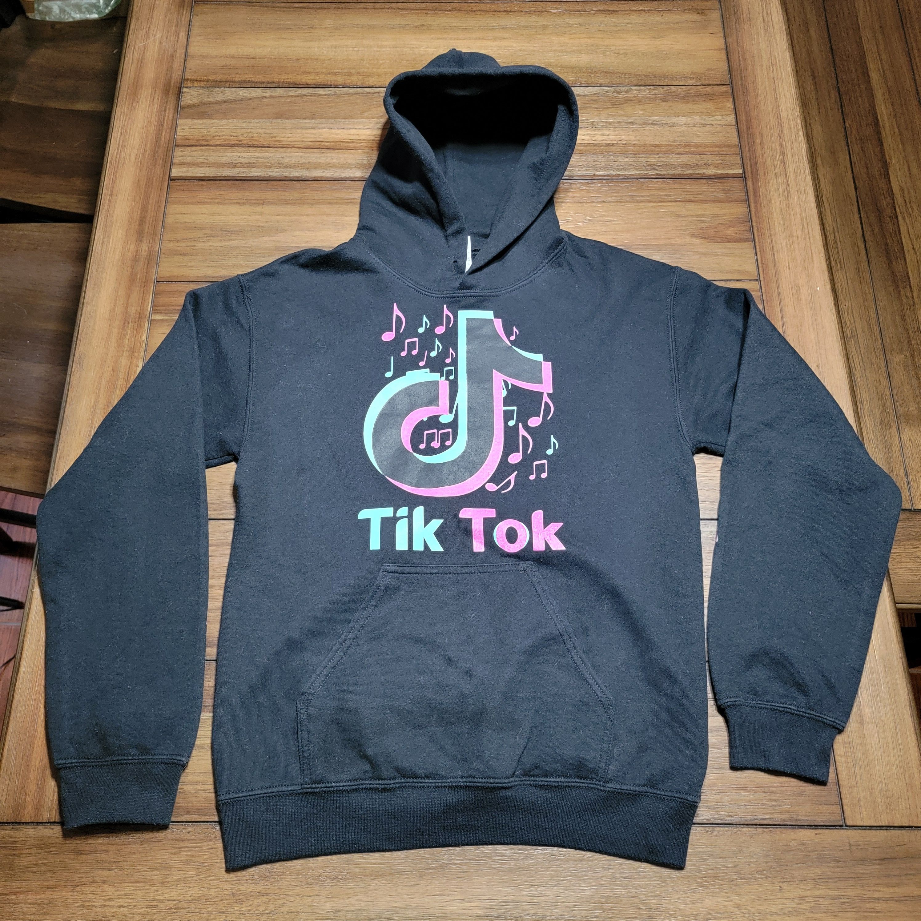 Gildan TikTok Pullover LS Hoodie Black - Size Small Size S / US 4 / IT 40 - 1 Thumbnail