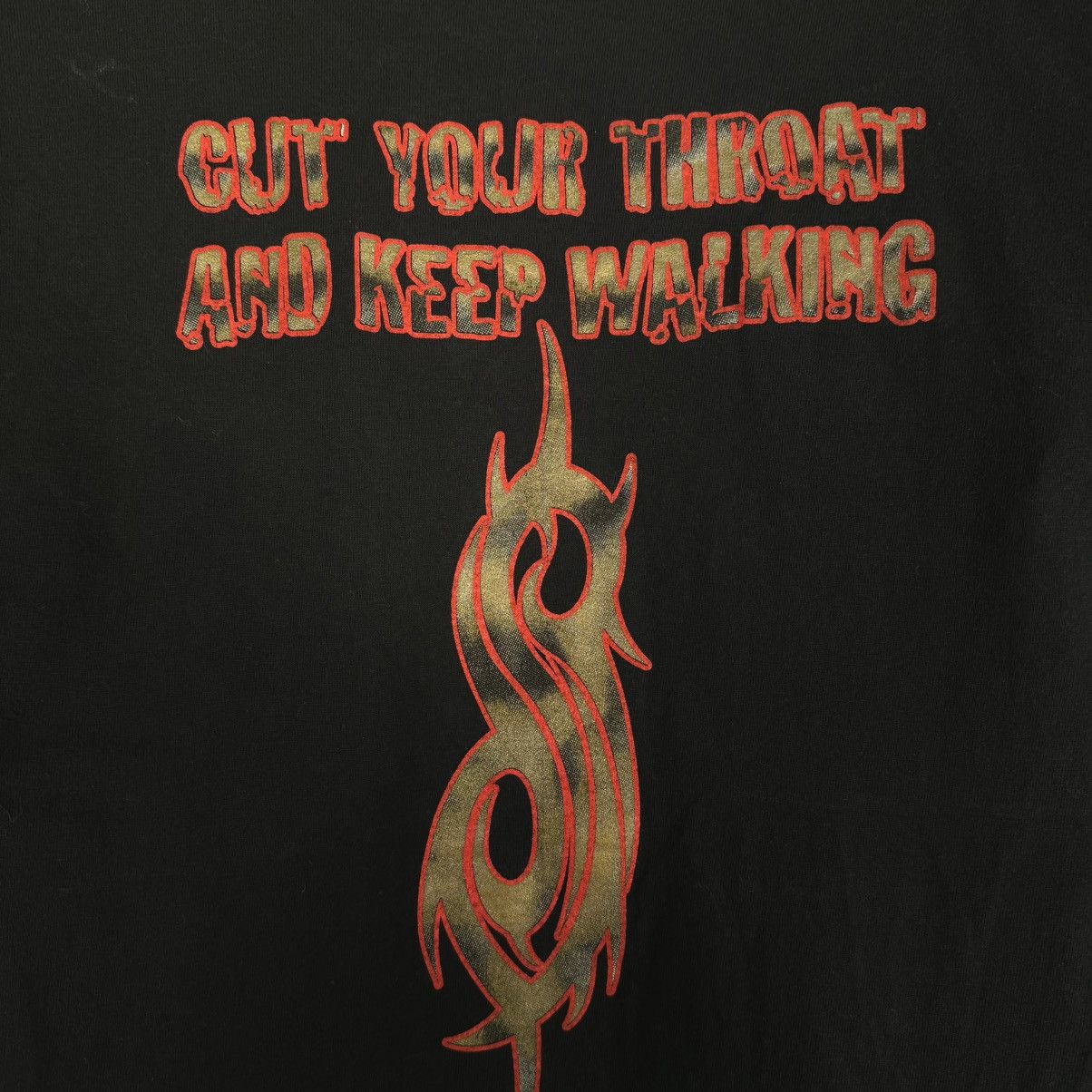 Band Tees Vintage Slipknot Cut Your Throat And Keep Walking T Shirt Size US L / EU 52-54 / 3 - 4 Thumbnail