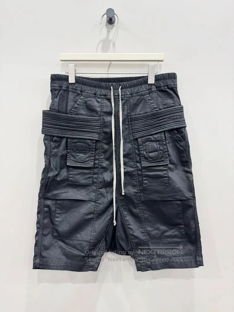 Rick Owens Rick Owens Double Ring Waxed Shorts Size M. Size US 32 / EU 48 - 1 Thumbnail