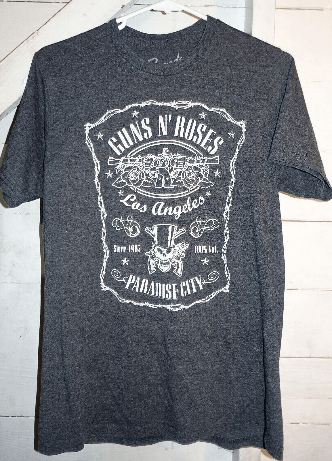 T-shirt Guns N' Roses 'Paradise City' - Noir - Merchandising Officiel - Neuf Avec étiquettes