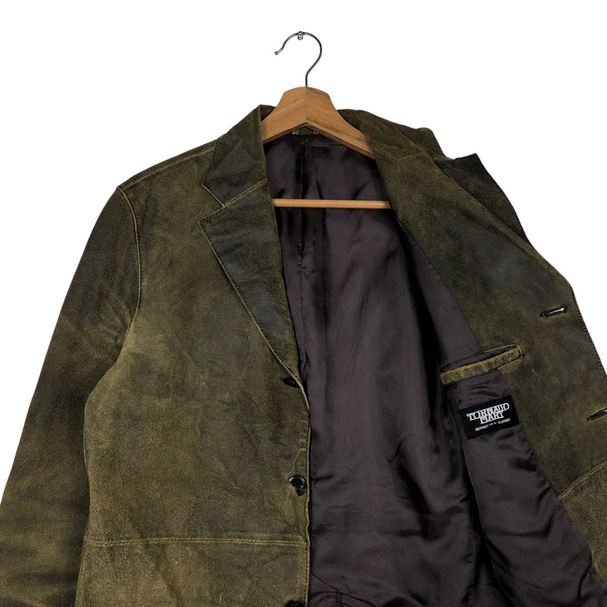 Japanese Brand 🔥VINTAGE BIKER LEATHER JACKET CHORE TORNADO MART Size US M / EU 48-50 / 2 - 14 Thumbnail