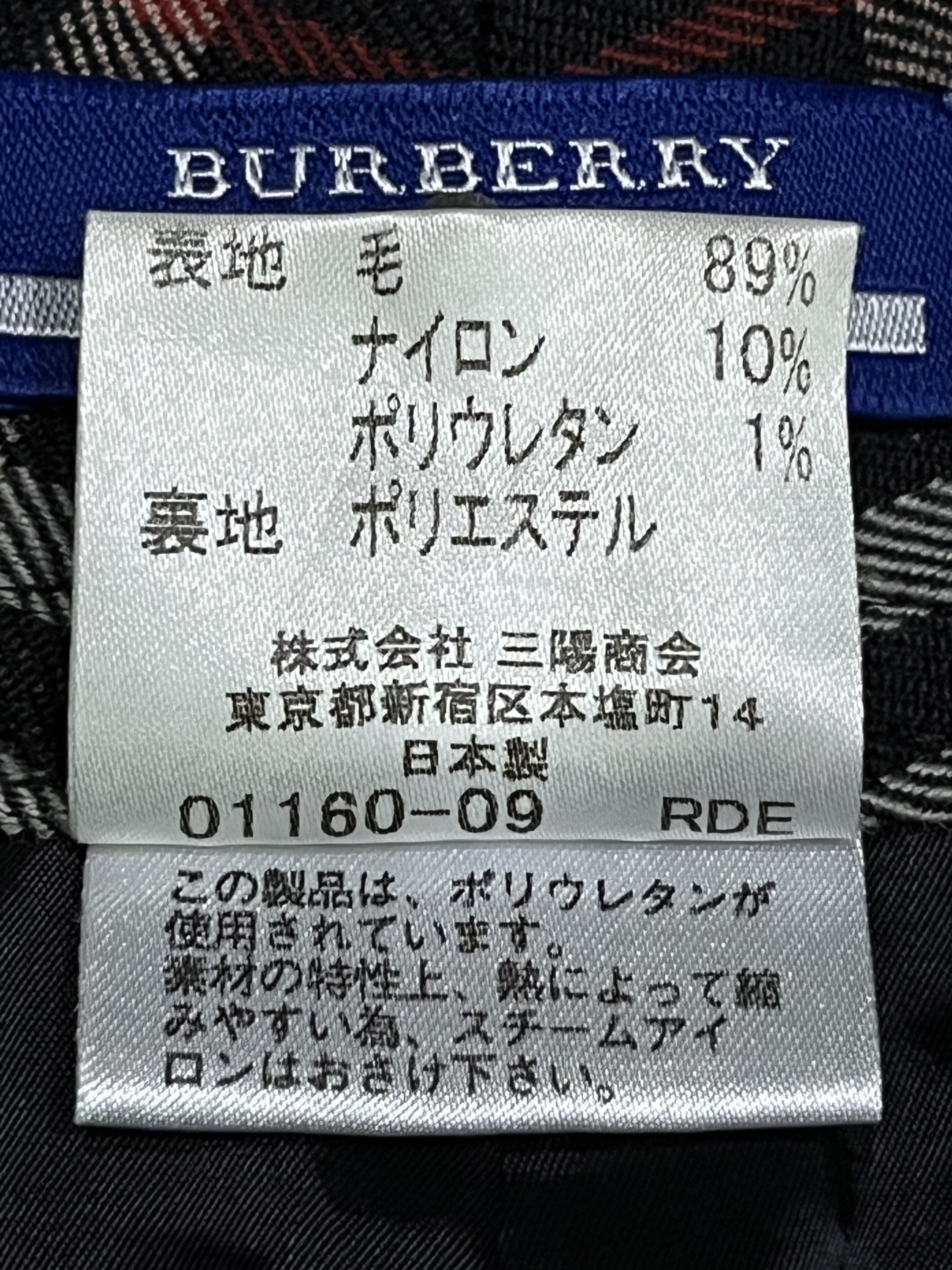Burberry 🔥 BURBERRY NOVA CHECK BLUE LABEL Japan Woman’s Wool Pants Size US 26 / EU 42 - 13 Thumbnail