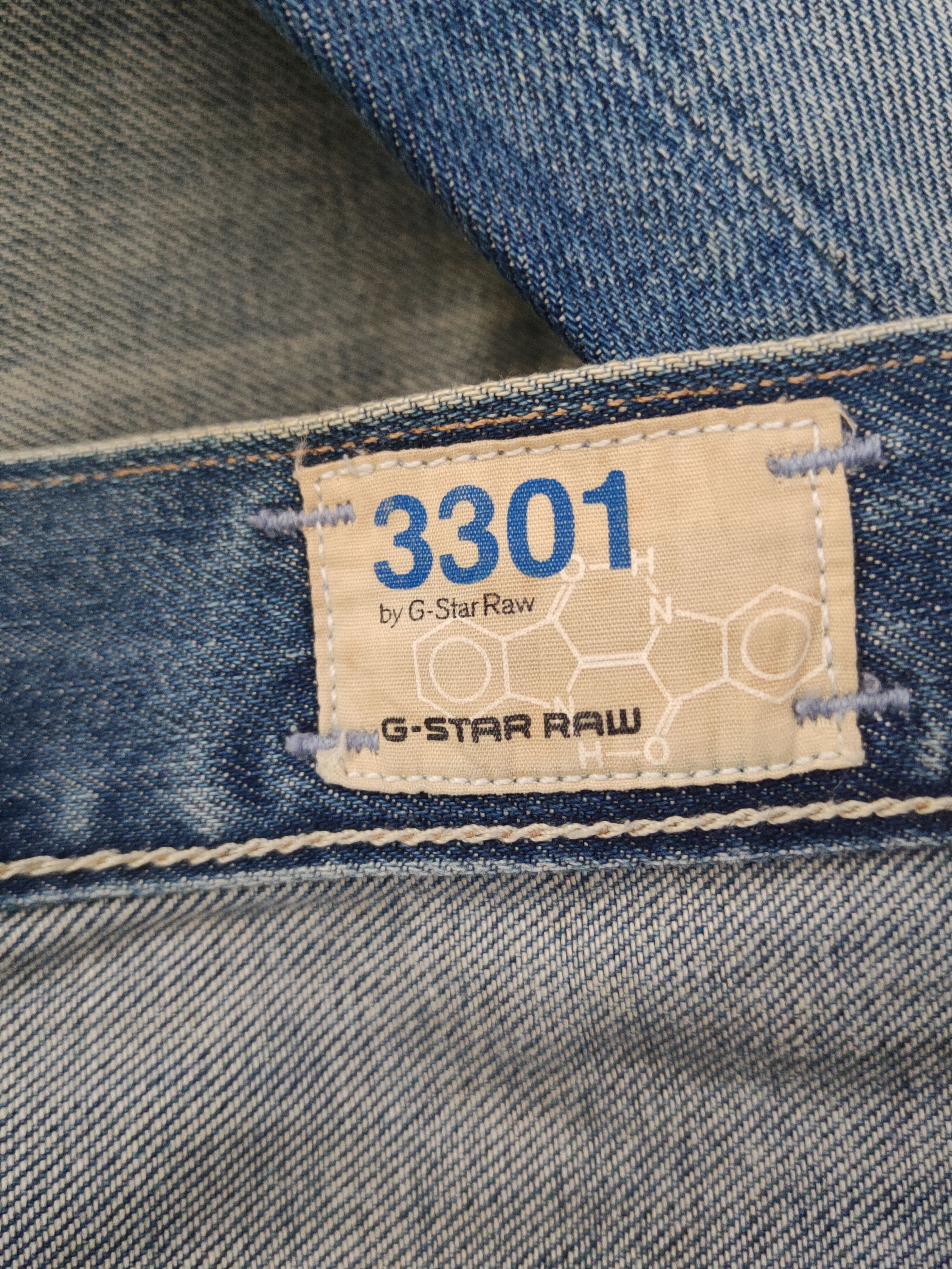 G-Star DL G-star Raw Blue Distressed Ripped Jeans #46-963 Size US 31 - 20 Thumbnail