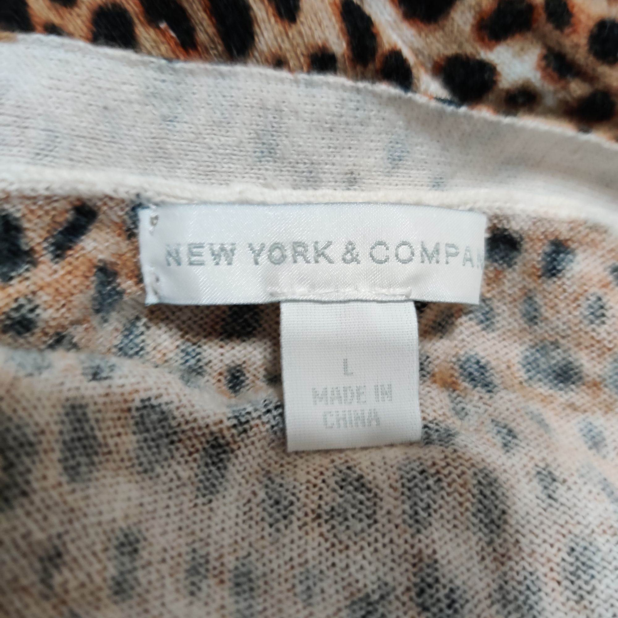 Other New York Company L Leopard Print Button Front V Neck Long Sl Size L / US 10 / IT 46 - 7 Thumbnail