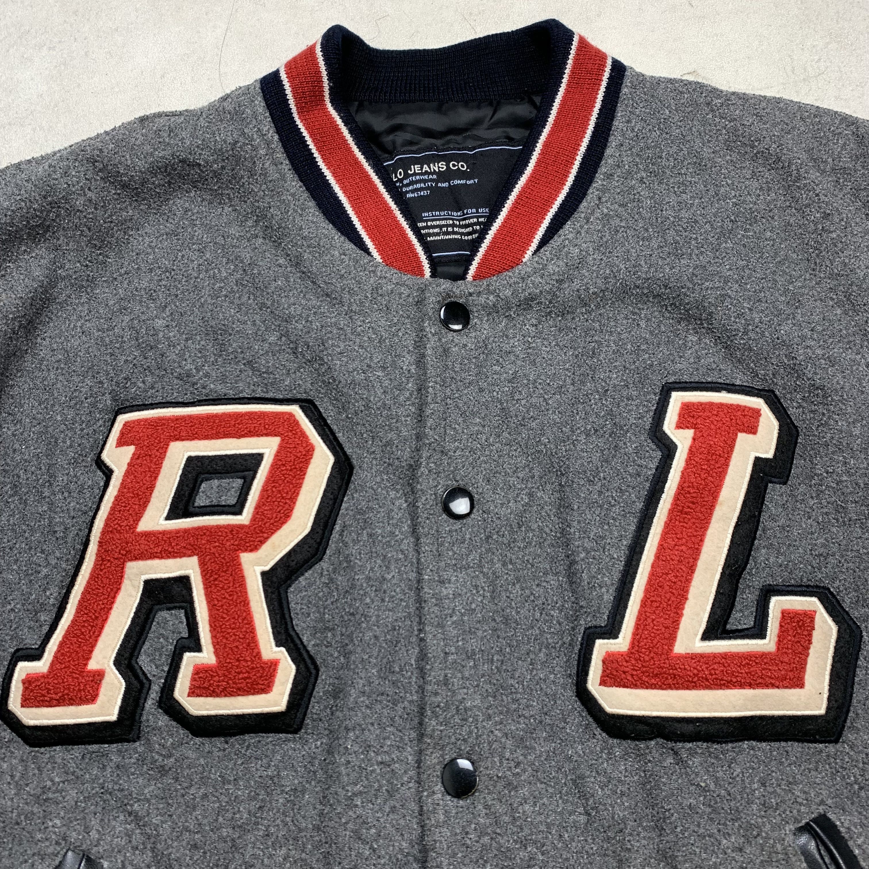Polo Ralph Lauren Vintage Polo Jeans Ralph Lauren Varsity Wool Jacket Size US M / EU 48-50 / 2 - 3 Thumbnail