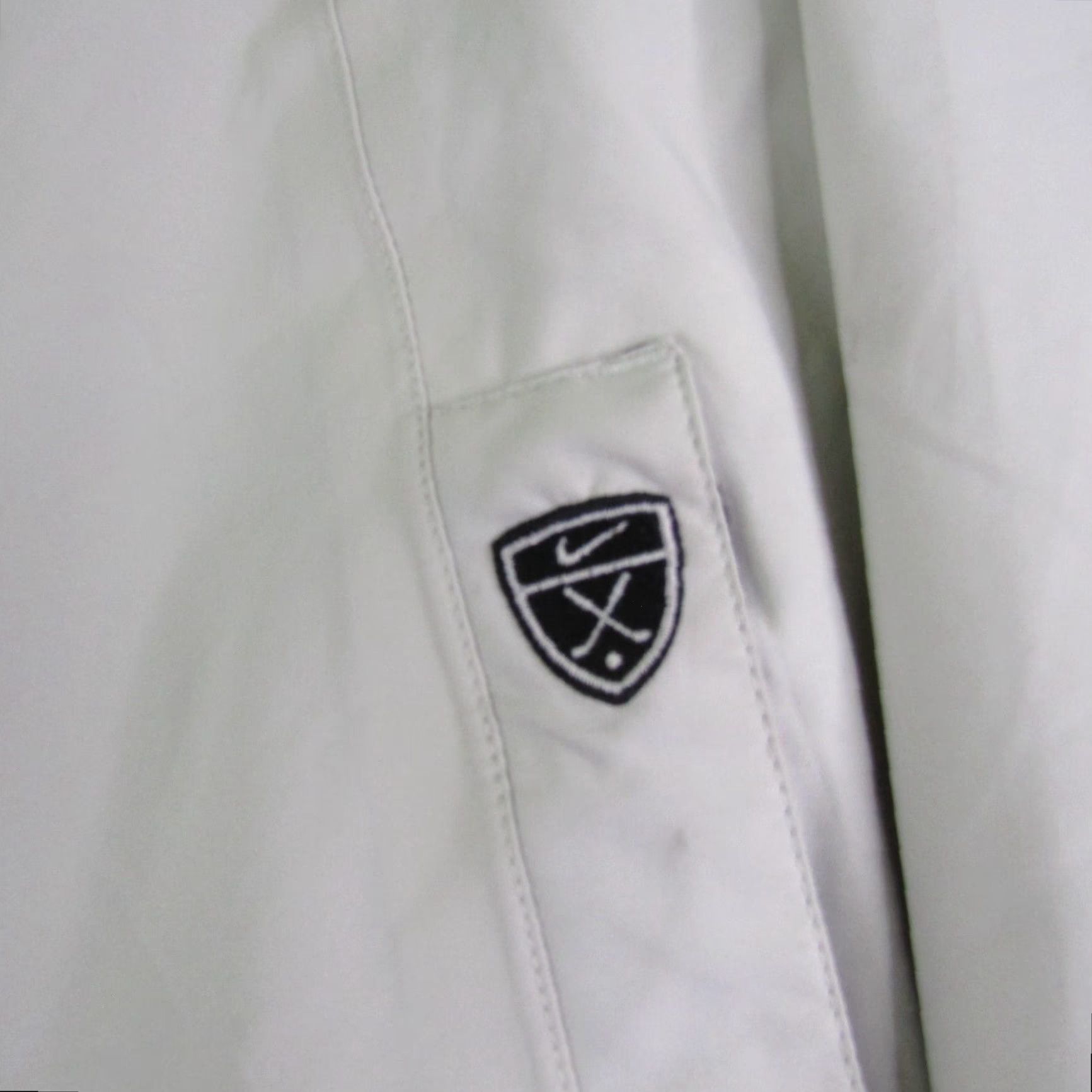 Nike VINTAGE Nike Jacket Mens 2XL Beige Windbreaker Zip Up Full Zip Pockets Golf Outdoor Sports Logo Size US XXL / EU 58 / 5 - 4 Thumbnail