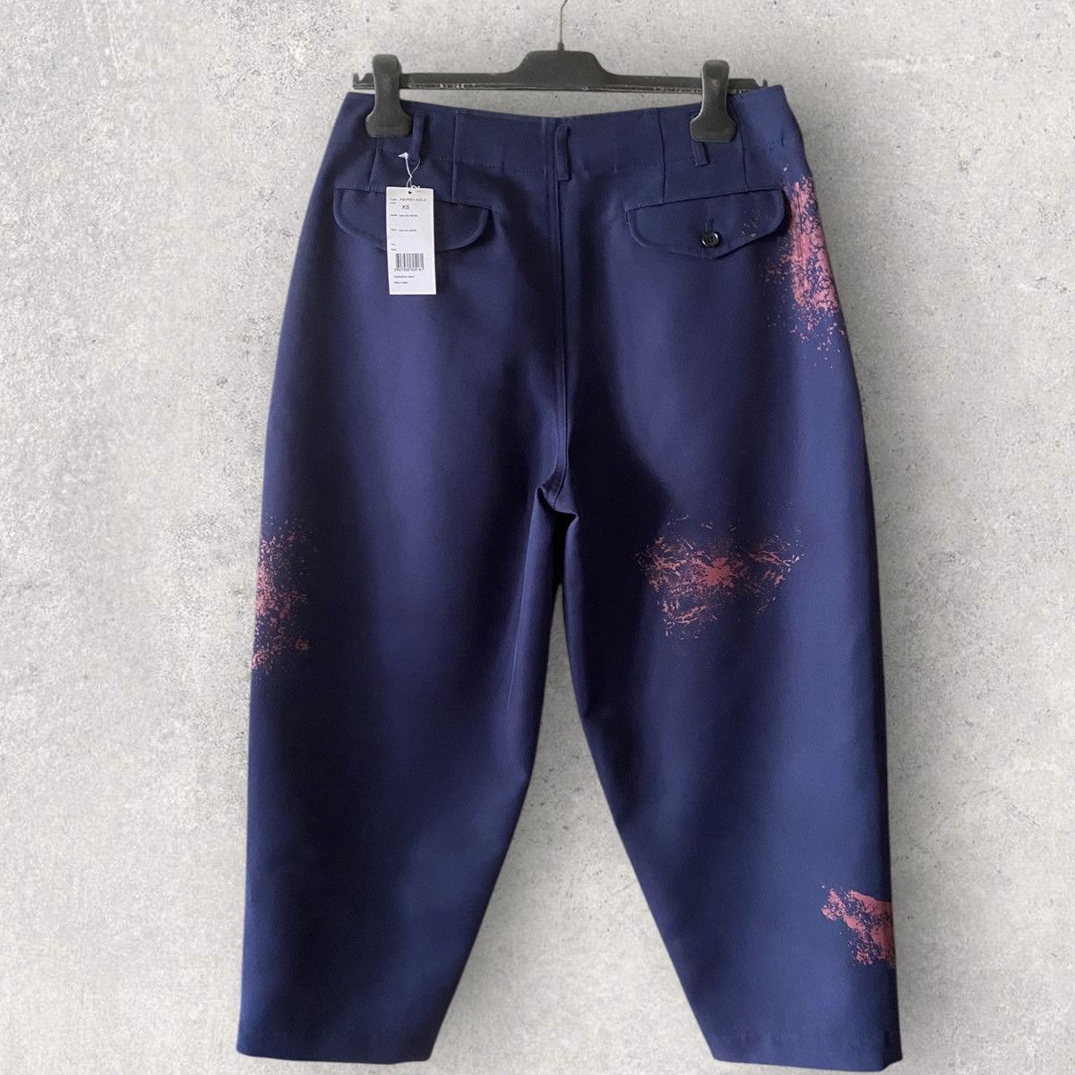Comme des Garcons × Comme des Garcons SHIRT NWT S/S24 Hand Print Color Splash Crop Pants Size US 30 / EU 46 - 5 Thumbnail