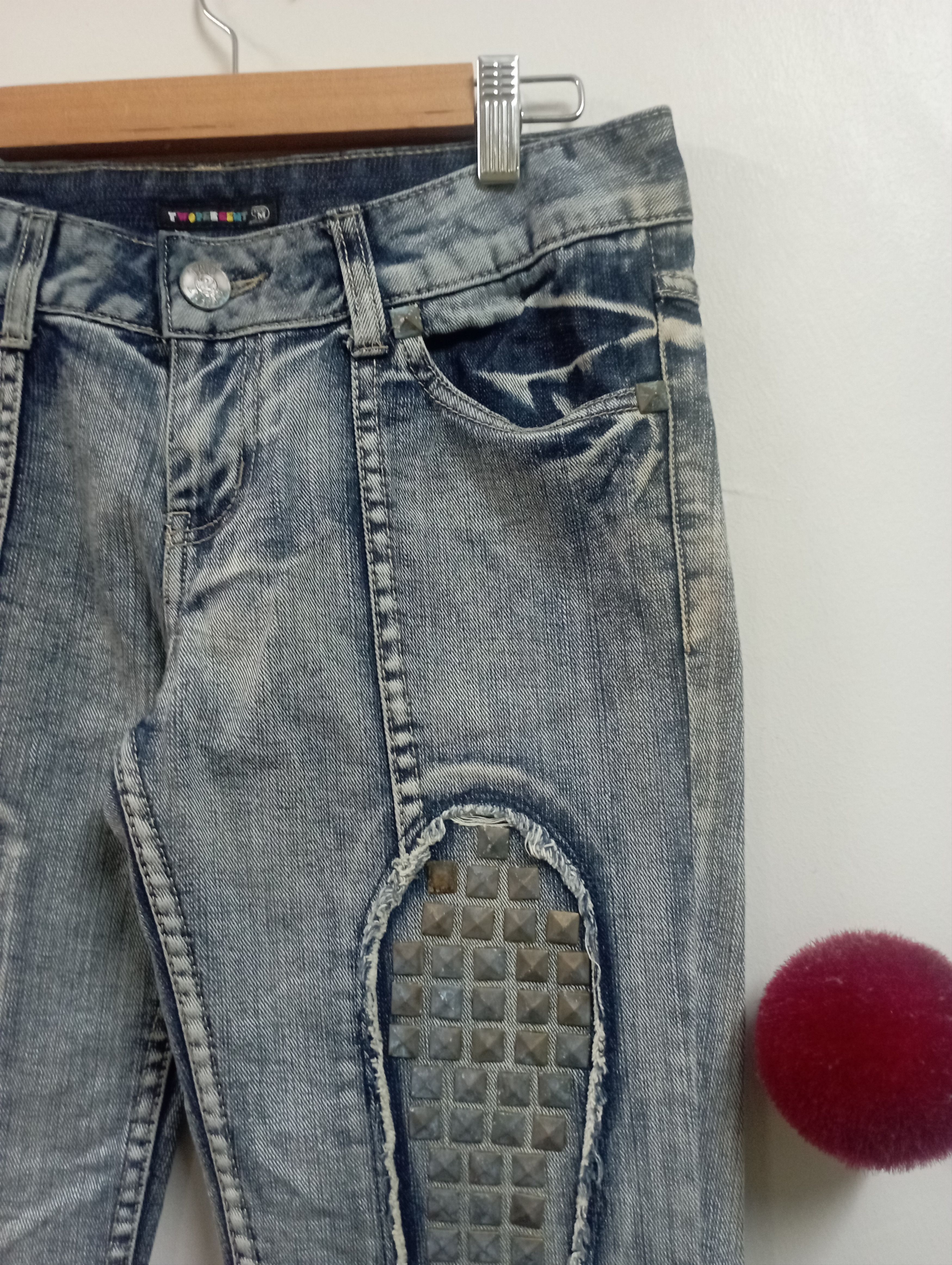 PPFM Punk Mud Rusty Patchwork Jeans Japan TwoPercent Jeans Size US 31 - 3 Thumbnail