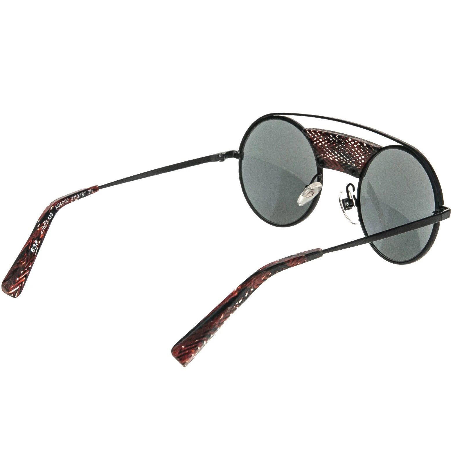 Alain Mikli ALAIN MIKLI Paris A04002 4002 Metal Round Matte Black Red Size ONE SIZE - 5 Thumbnail