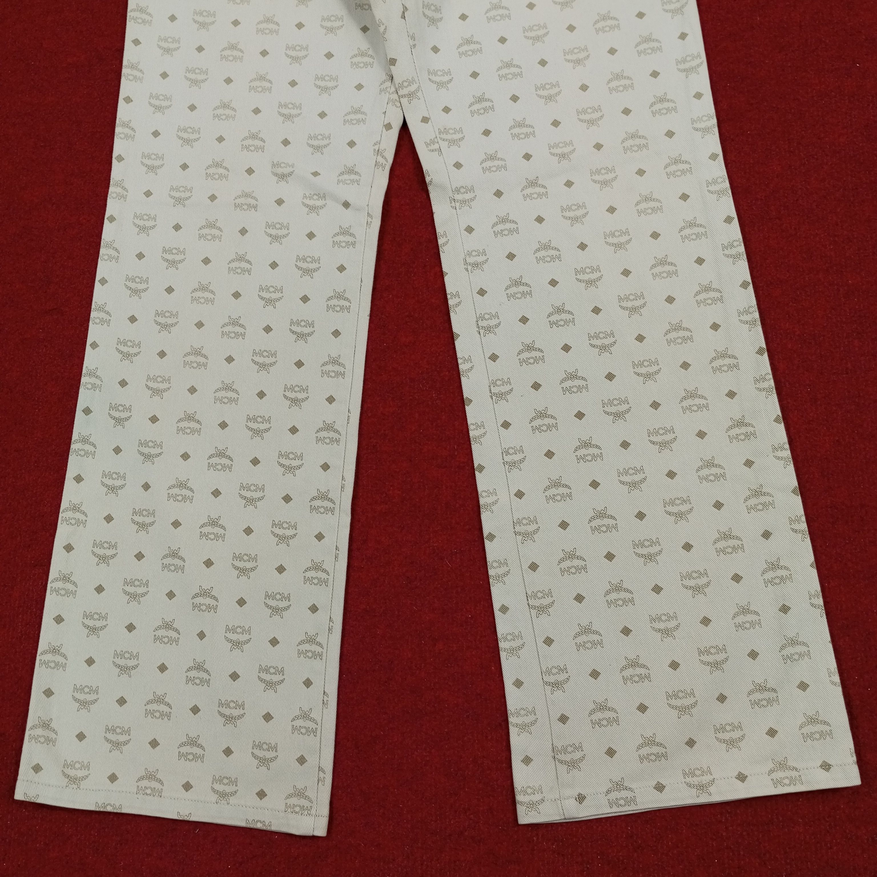 MCM × Vintage MCM Legere Luxury Fashion Brand Monogram Style Pants Size US 29 - 3 Thumbnail