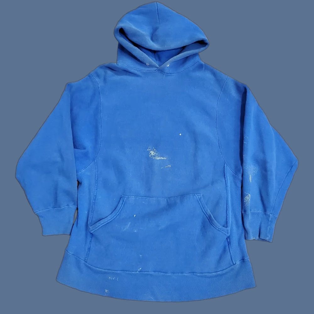 Starter VINTAGE Starter Hoodie Sweatshirt Mens Large Blue Made USA Fleece Pullover 80s Size US L / EU 52-54 / 3 - 1 Thumbnail