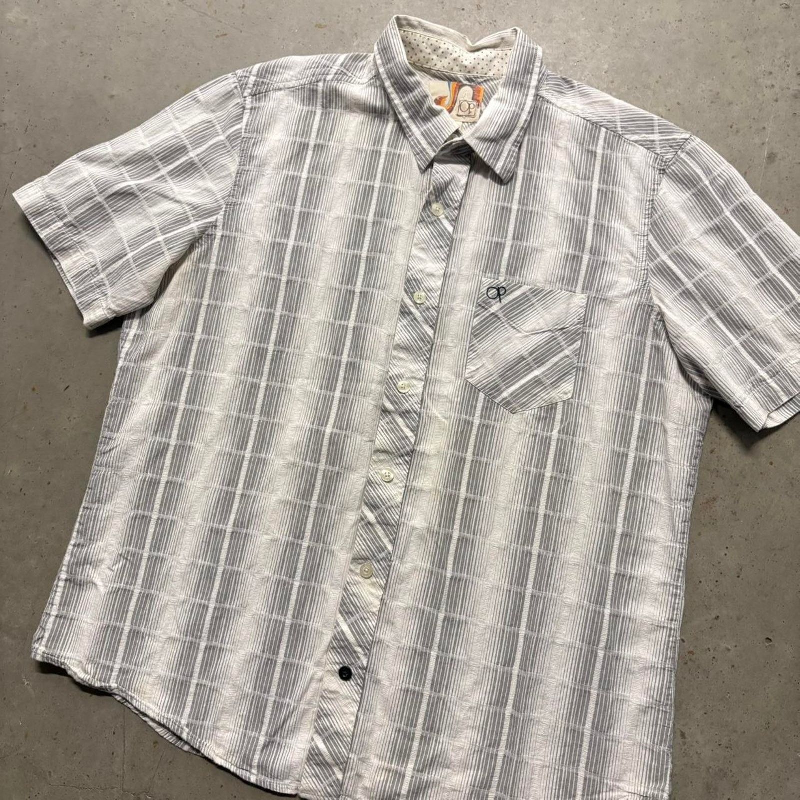 Ocean Pacific × Vintage Crazy Vintage Y2K Ocean Pacific Surf Plaid Button Up Shirt Size US XL / EU 56 / 4 - 2 Thumbnail