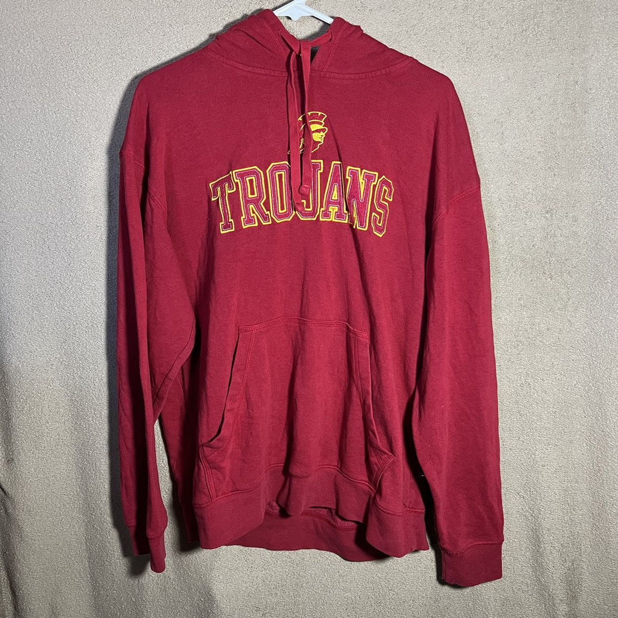 Champion × Vintage Vintage champion cardinal red usc Trojans hoodie Sz L Size US L / EU 52-54 / 3 - 1 Thumbnail