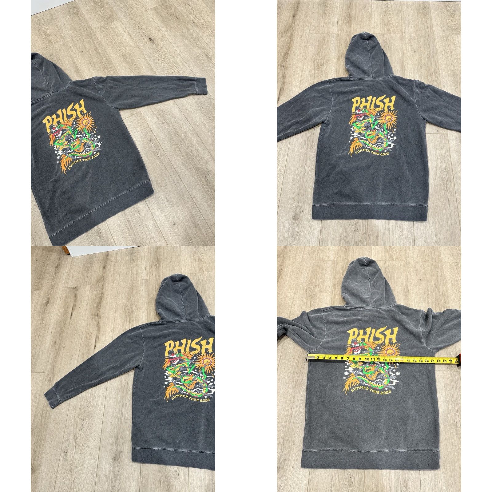 Vintage Phish Summer Tour 2022 Hoodie Pullover Medium Gray Mens Hoodie Size US M / EU 48-50 / 2 - 8 Thumbnail