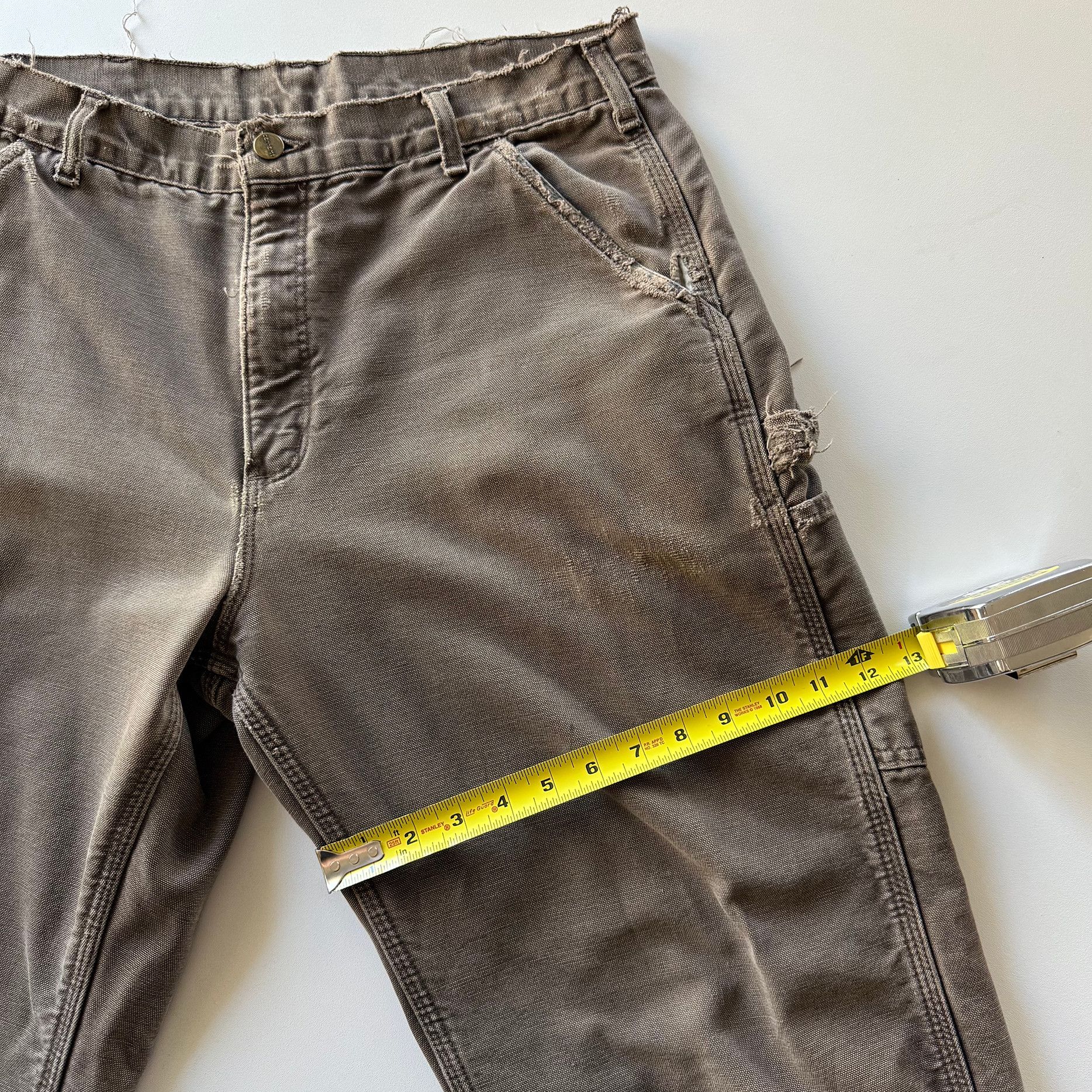 Carhartt 1990s Carhartt Distressed Blanket Lined Cargo Pants Size US 34 / EU 50 - 15 Thumbnail