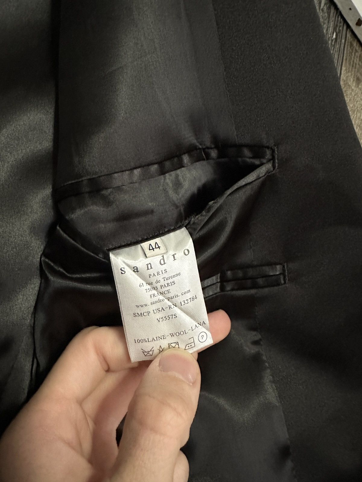 The Kooples Navy Silk Lapel Blazer Size 44S - 8 Thumbnail