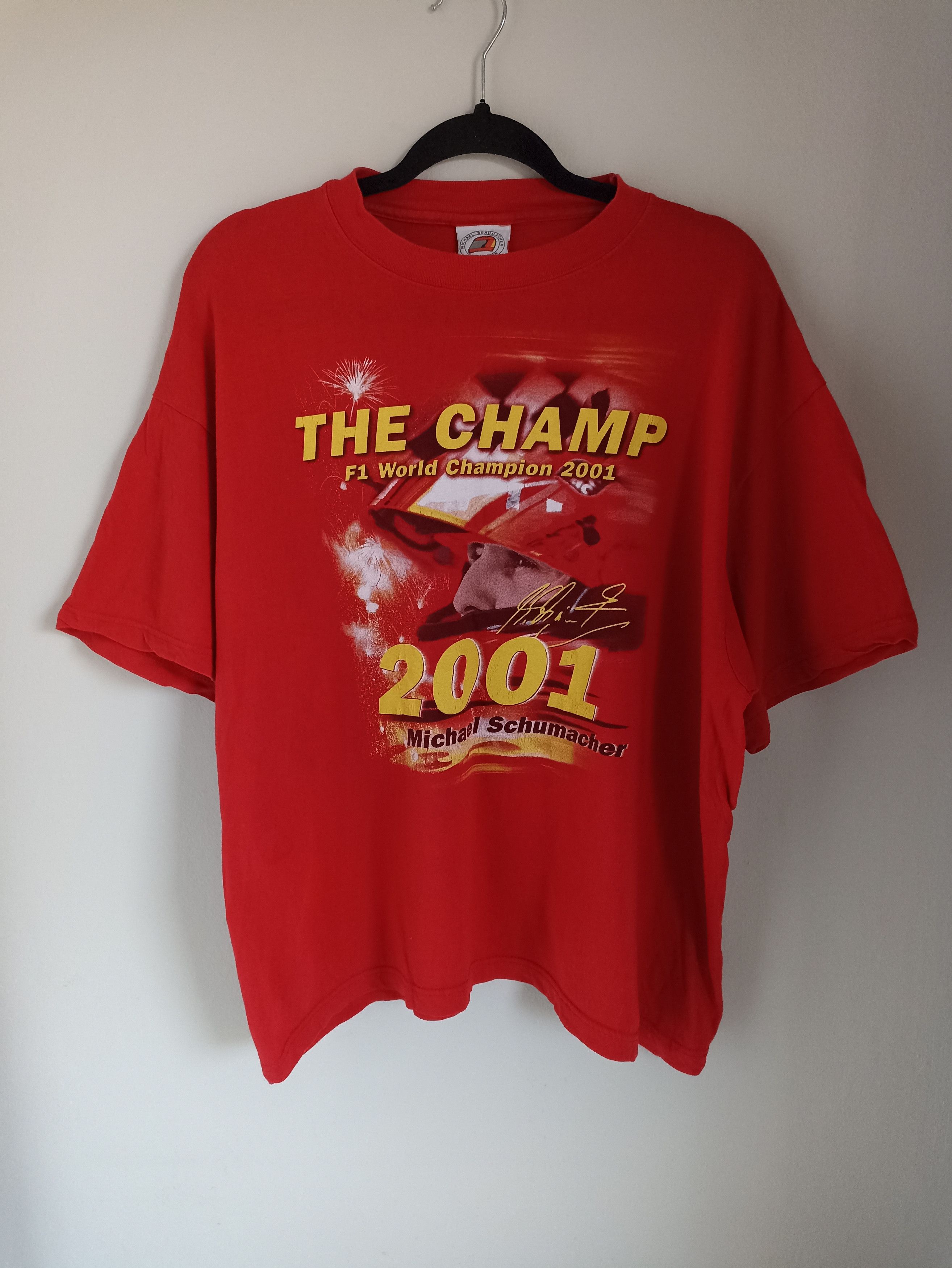 Ferrari Vintage tee Formula 1 Schumacher F1 champ racig rare Ferrari Size US XL / EU 56 / 4 - 1 Thumbnail