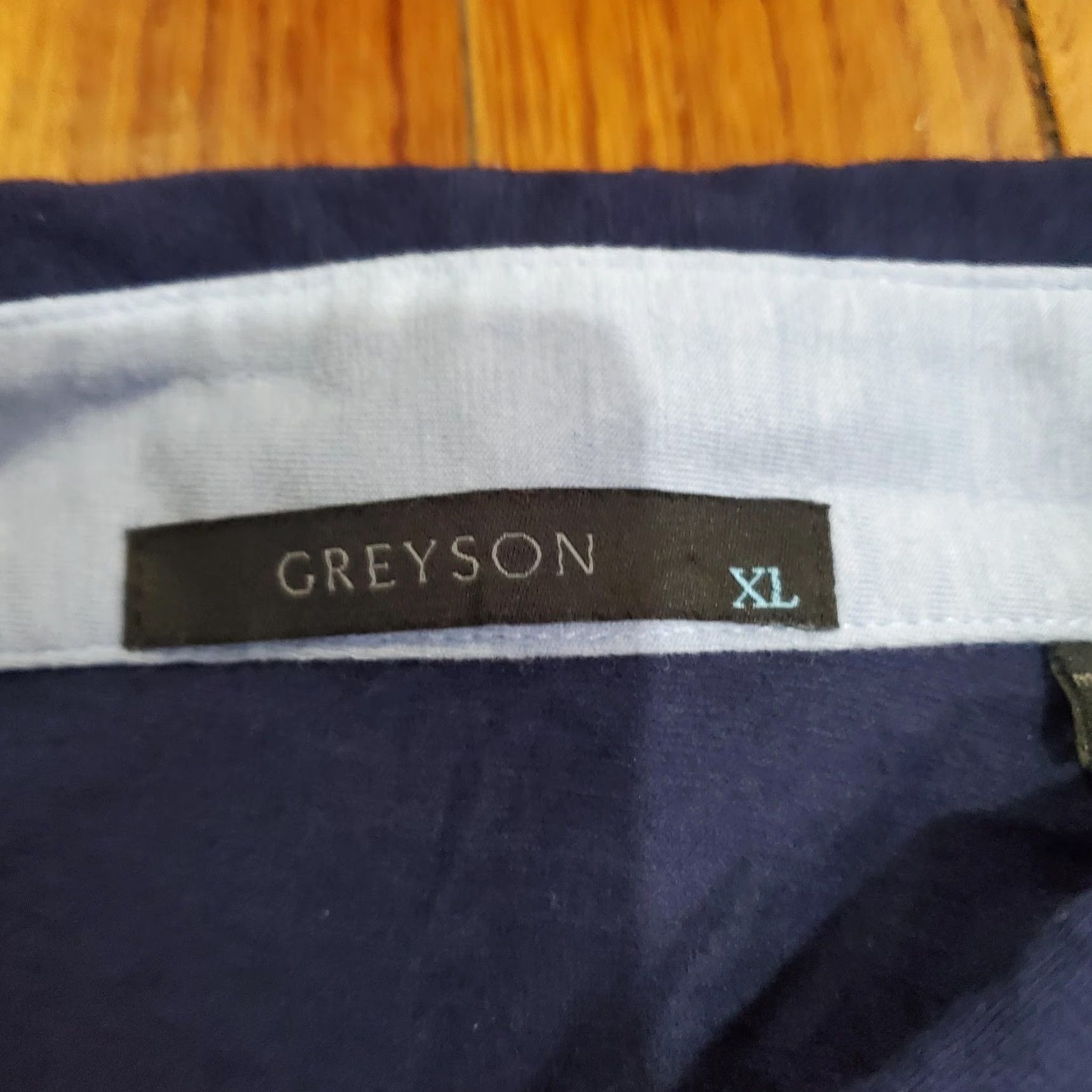 Vintage Greyson Polo Shirt Mens XL Blue Long Sleeve Pima Cotton Golf Performance Peru Size US XL / EU 56 / 4 - 6 Thumbnail