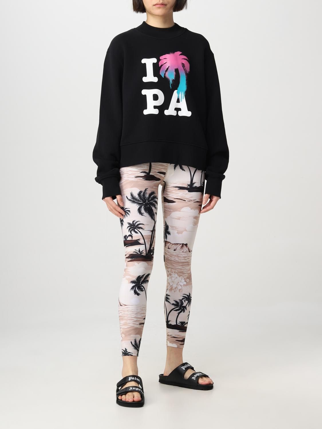 Palm Angels o1y1225 Logo Sweatshirt in Black Size XXS / US 00 / IT 34 - 2 Thumbnail