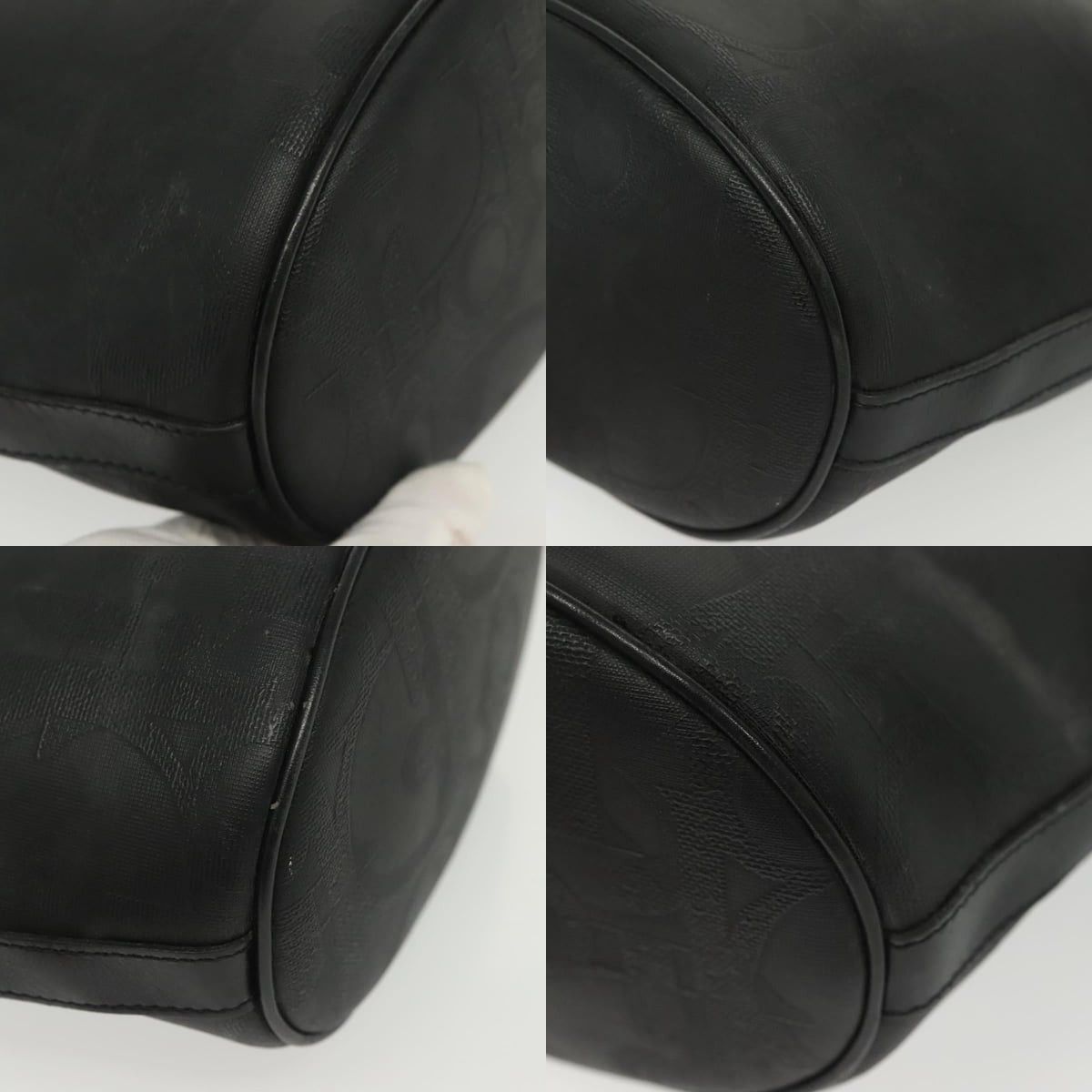Dior DIOR Trotter Canvas Shoulder Bag Black Gold Size ONE SIZE - 10 Thumbnail