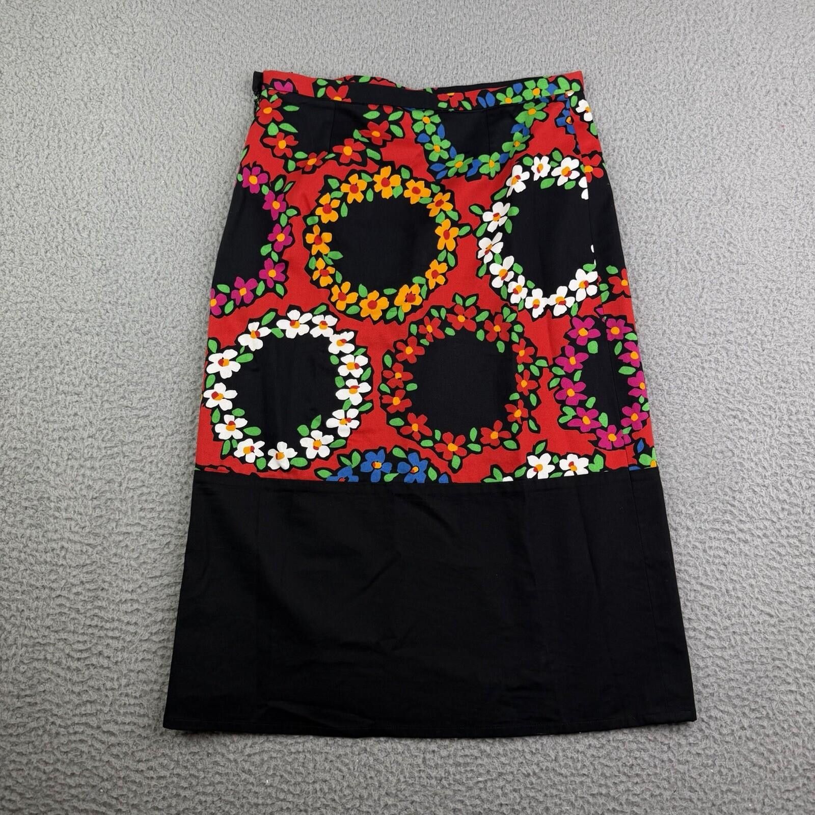 agnes b. agnès b. PARIS Vintage Floral A-Line Skirt Size 36 (26x24) Size 30" / US 8 / IT 44 - 7 Thumbnail